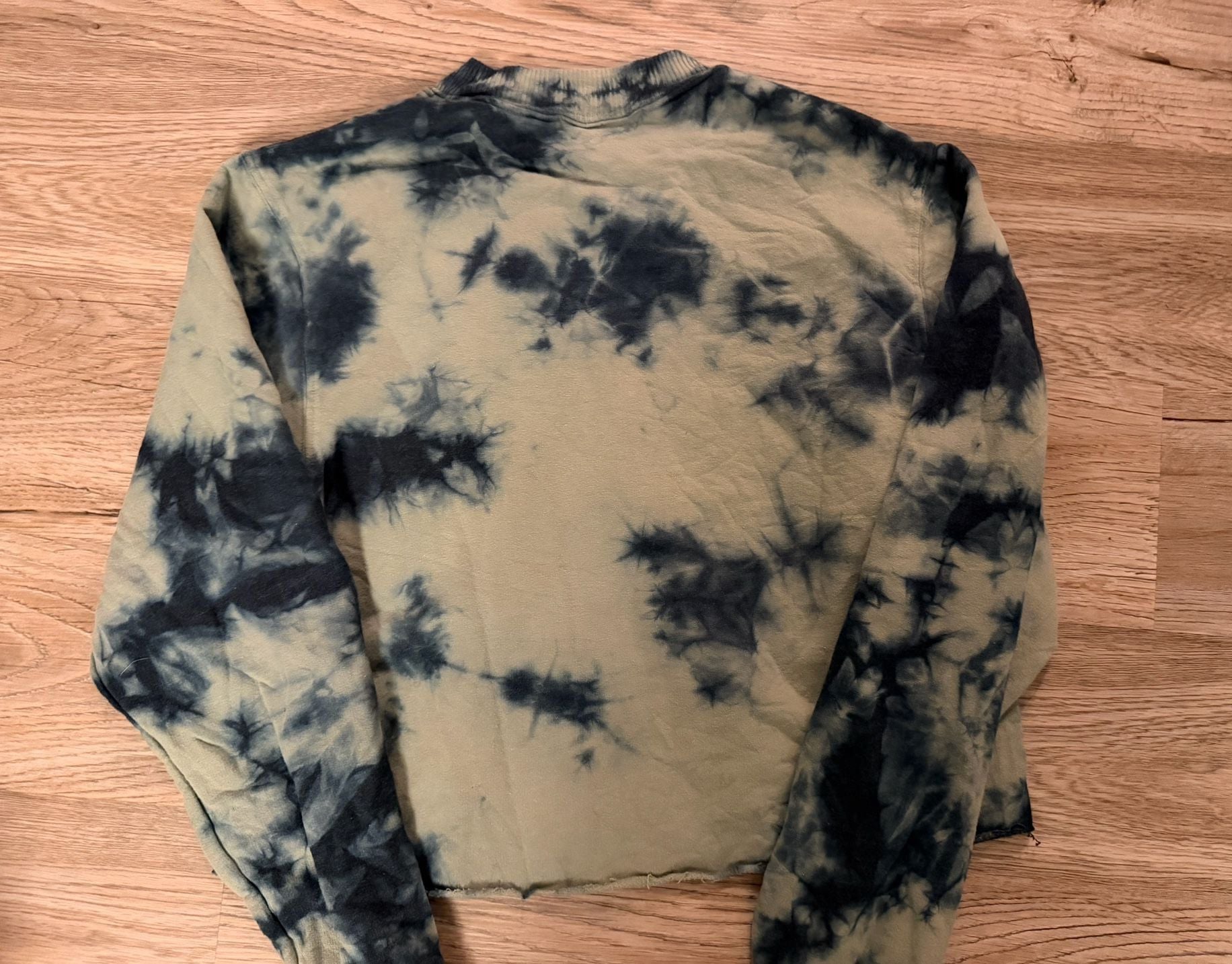 Mighty Fine NASA Tie Dye Sweatshirt Size S Green Black 4