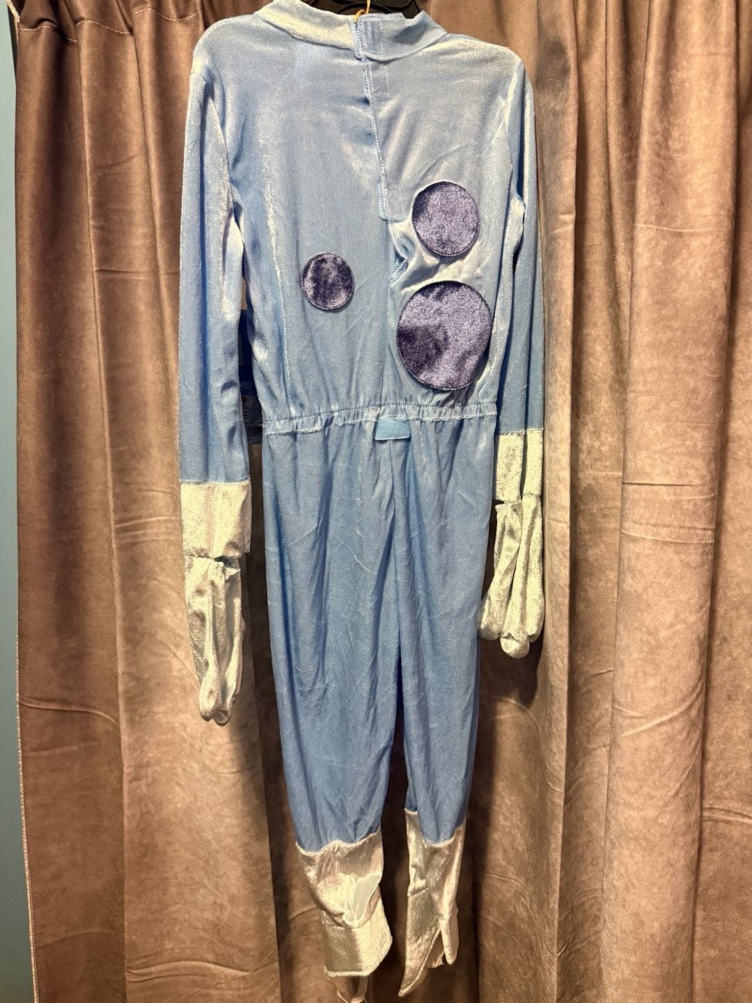 Disguise Bluey Deluxe Toddler Costume Size M 3T-4T Blue Jumpsuit Hood 4