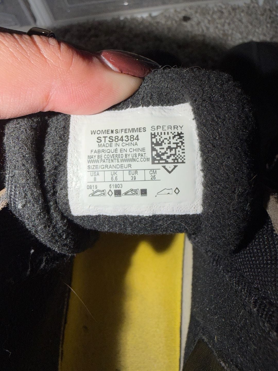 Sperry Saltwater Boots Size 8 Black Rubber Duck Rain Boots STS84384 6