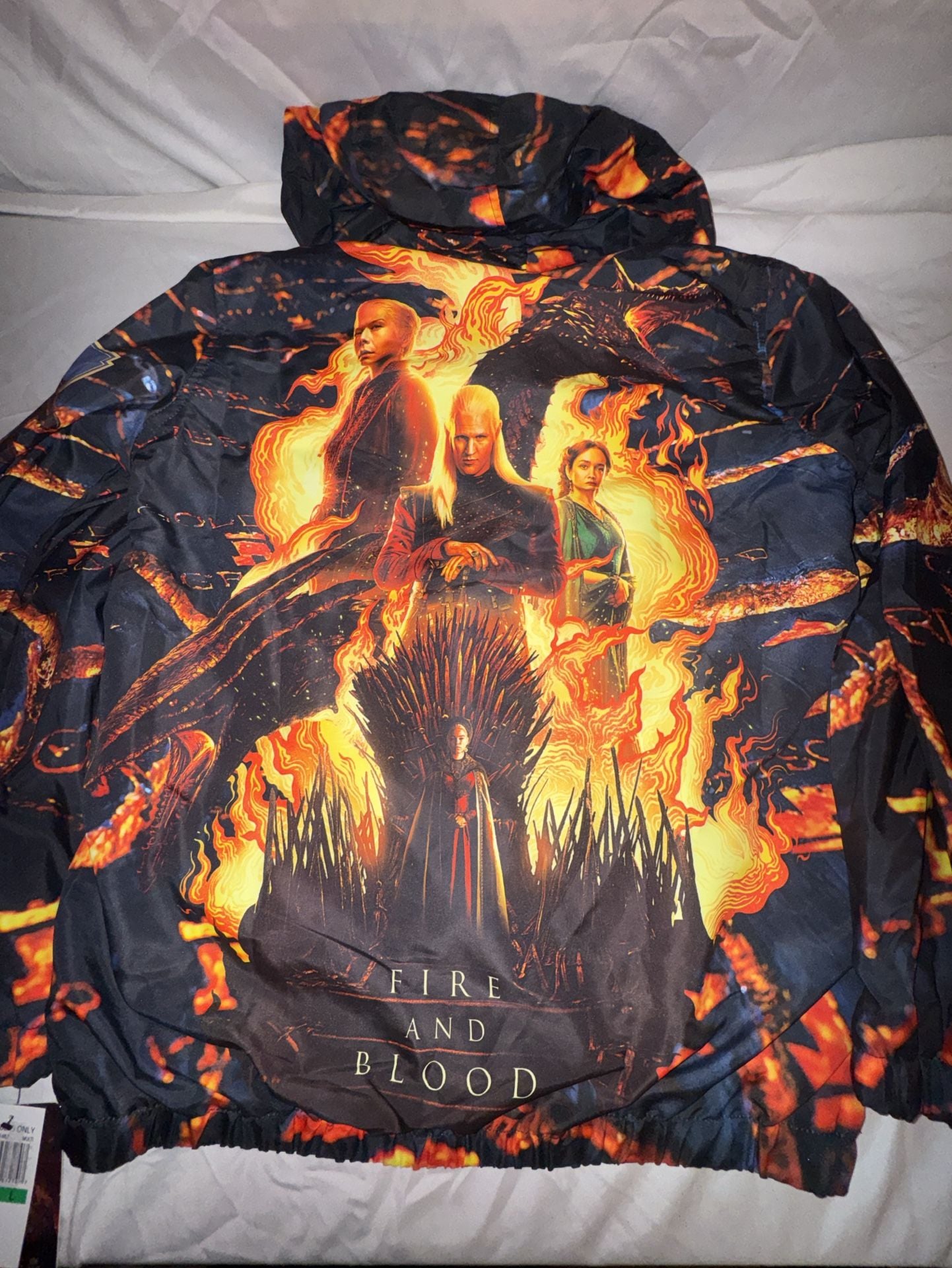 Members Only House Of The Dragon Windbreaker Jacket Size L 10