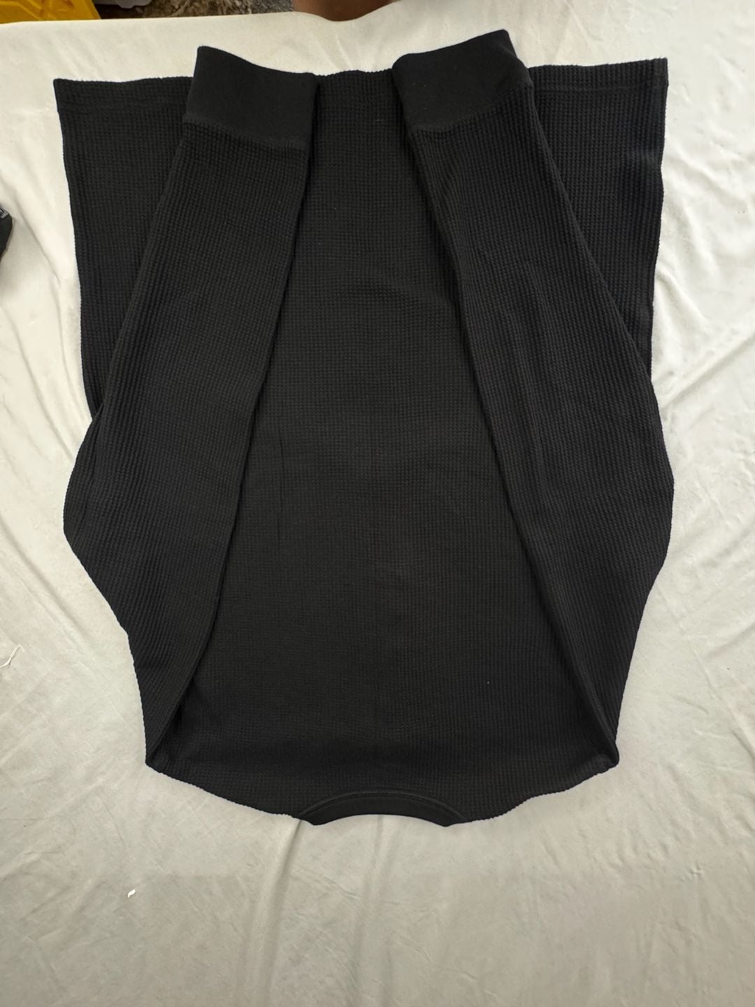Sonoma Goods For Life Waffle Henley Shirt Size XL Black Long Sleeve 6