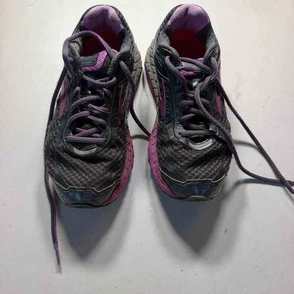 Brooks Ariel Running Shoes Size 7 Extra Wide Black Purple