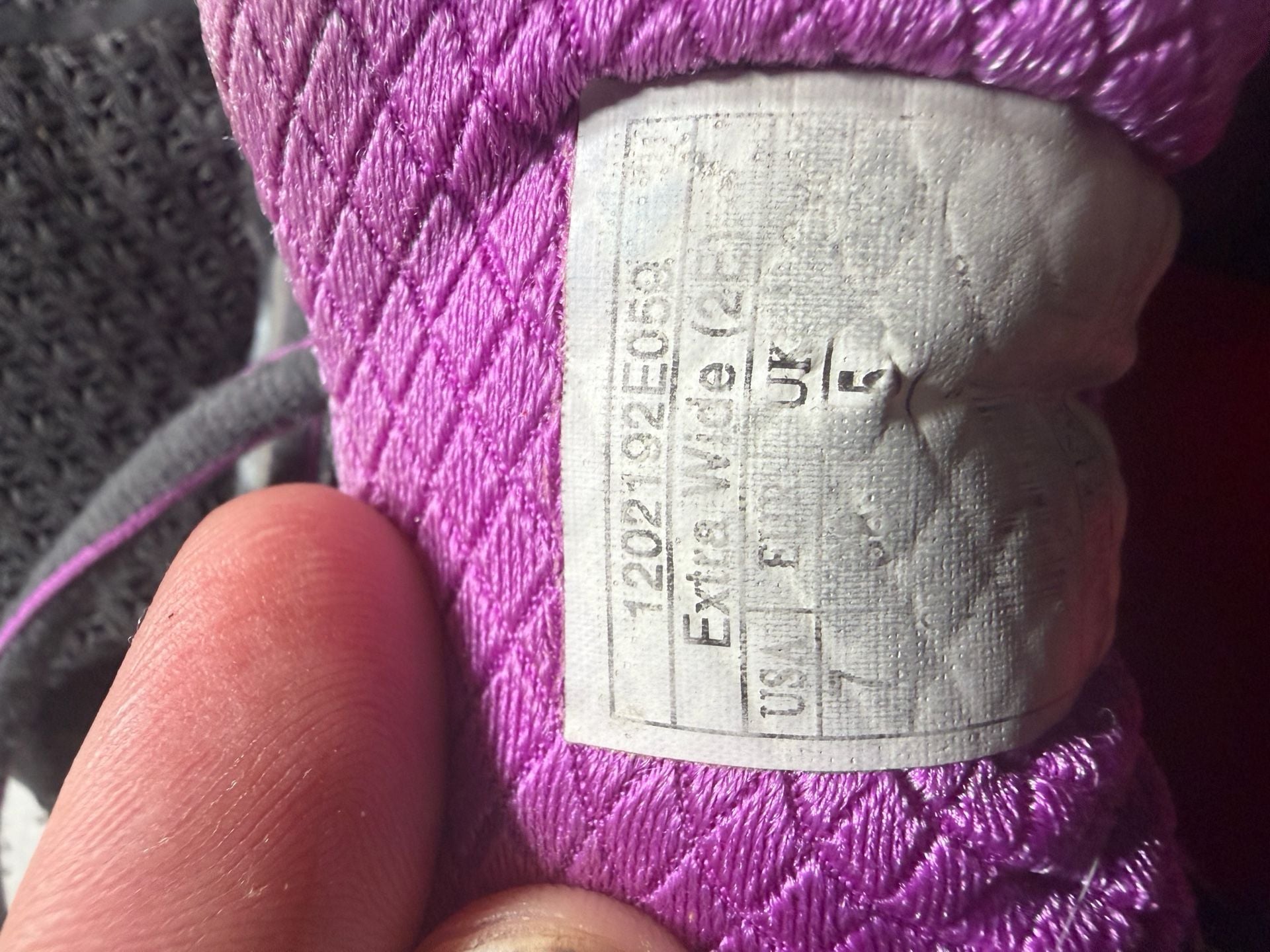 Brooks Ariel Running Shoes Size 7 Extra Wide Black Purple 5