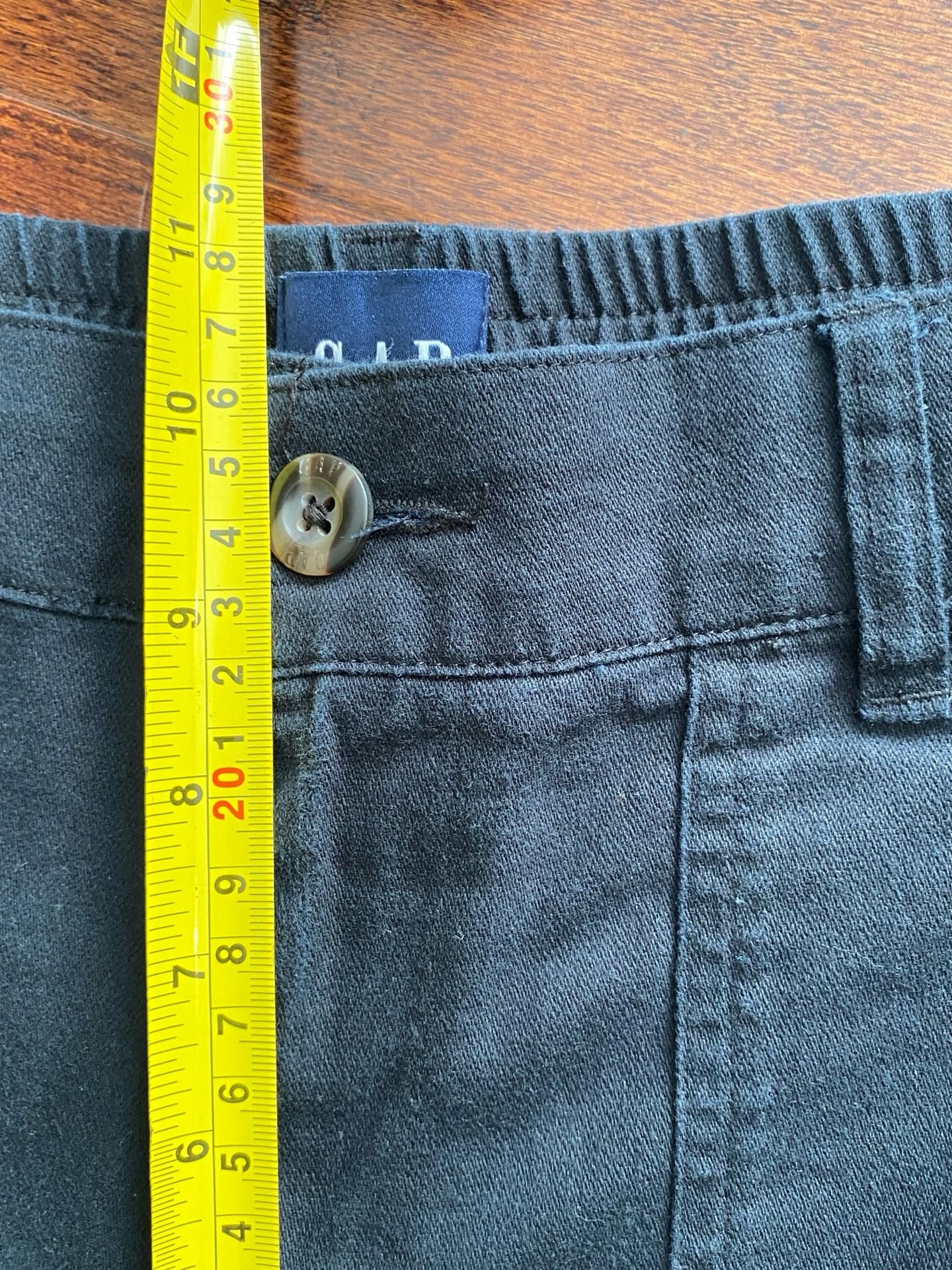 Gap Utility Jogger Pants Size M Black Twill Cuffed Hem 4