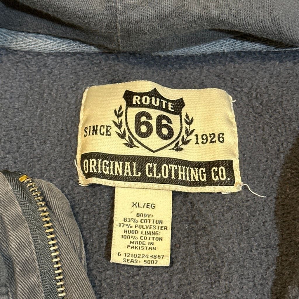 Route 66 2000s Rebellion Skull Dark Grey Hoodie Size XL 5
