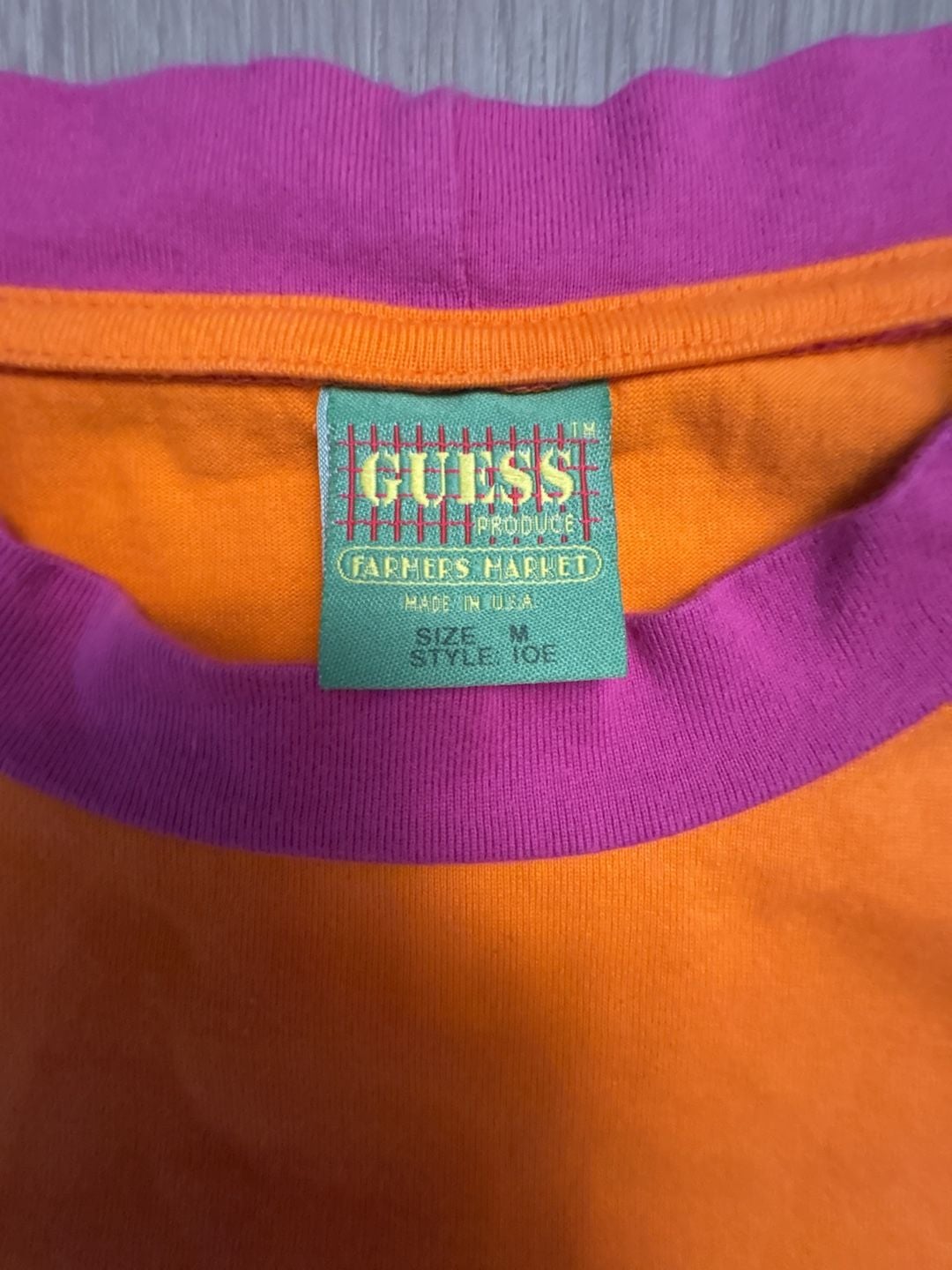 Guess Jeans x Sean Wotherspoon Farmers Market Colorblock T-Shirt Size M RARE 3