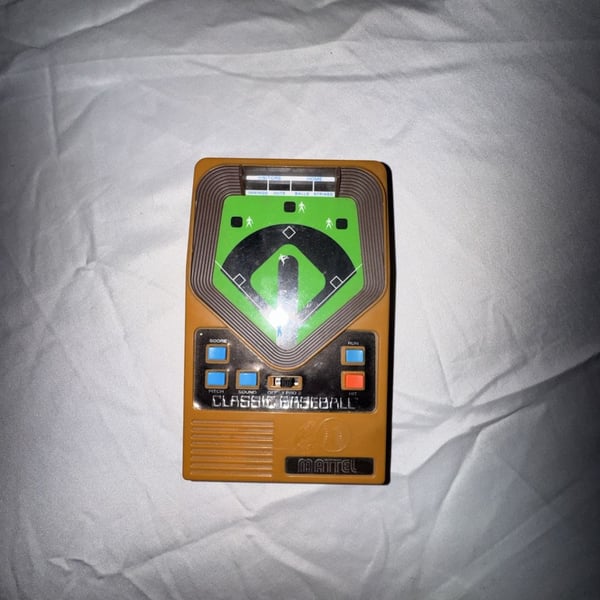 Mattel Classic Baseball Handheld Electronic Game