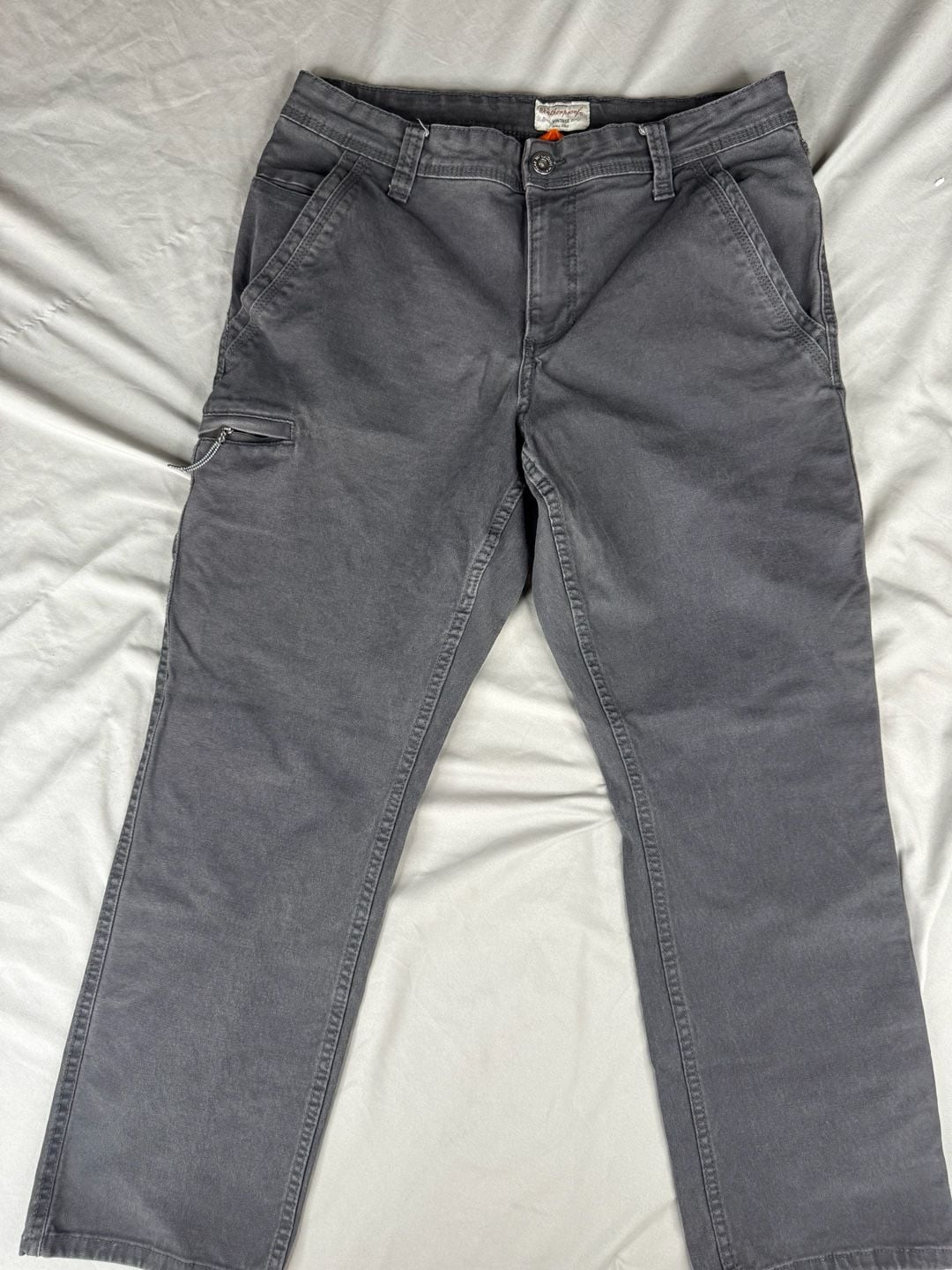 Weatherproof Vintage Pants Relaxed Fit 32x29 Gray Cotton Cargo Utility 2