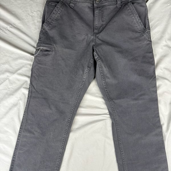 Weatherproof Vintage Pants Relaxed Fit 32x29 Gray Cotton Cargo Utility