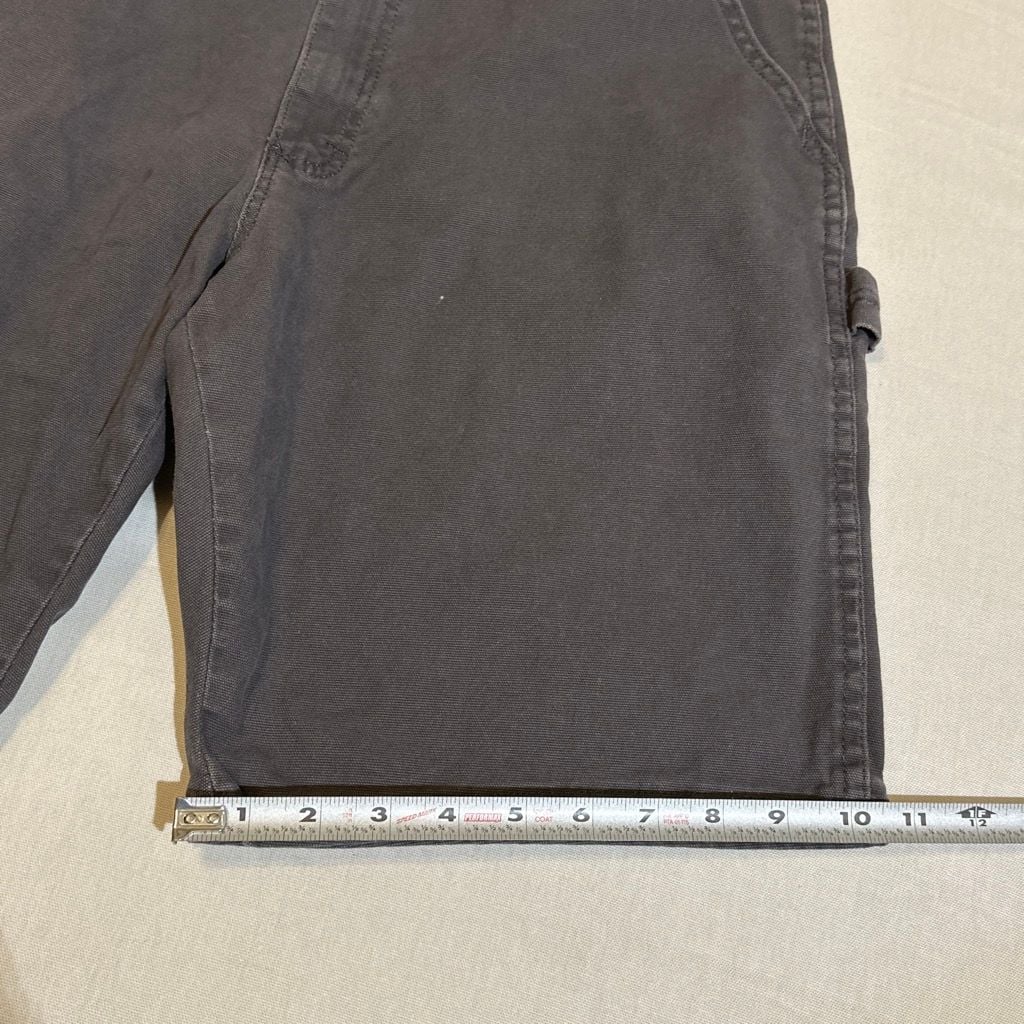 Wrangler Canvas Dark Grey Carpenter Shorts Size 34 5