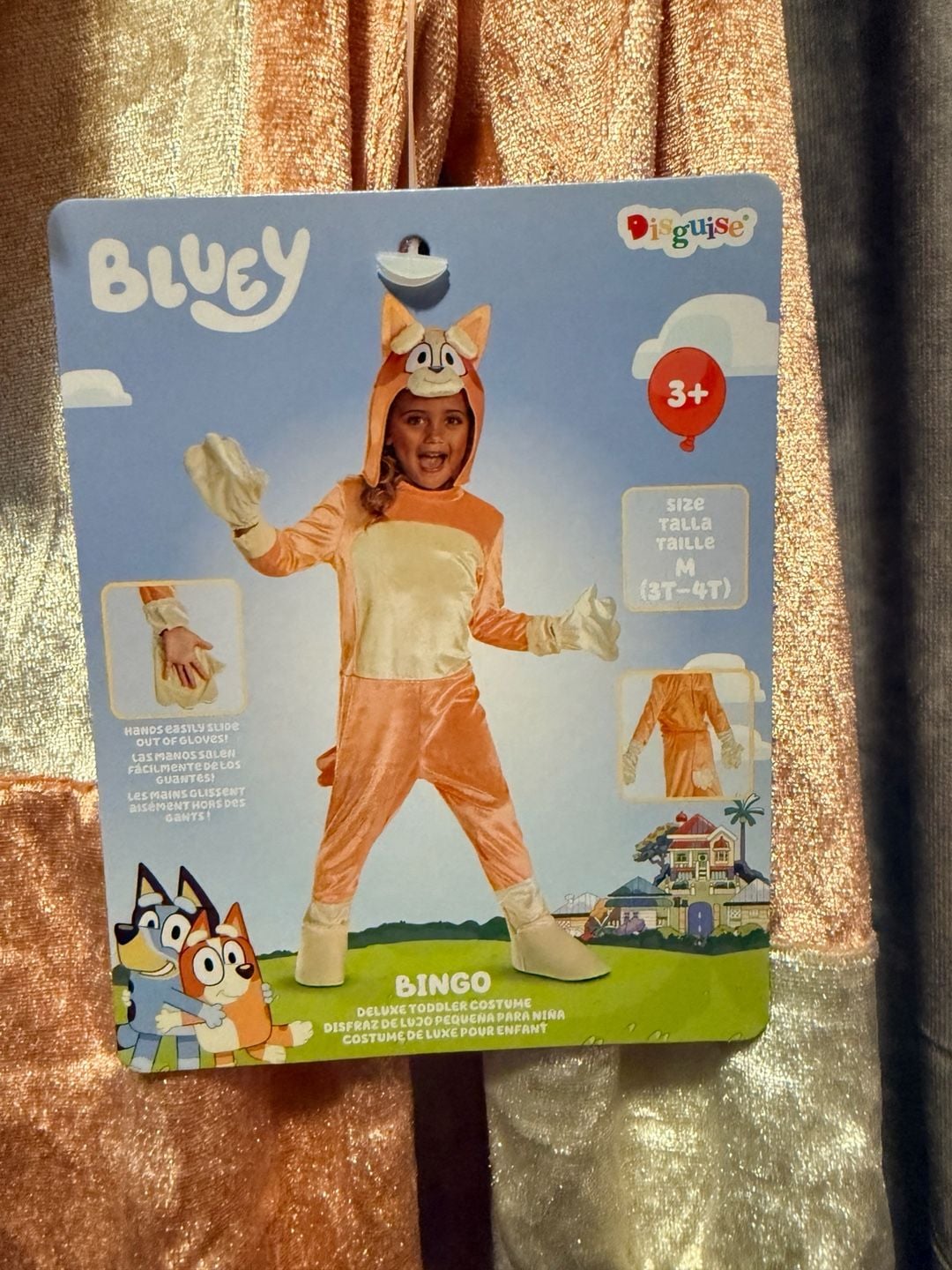 Disguise Bluey Bingo Deluxe Toddler Costume Size M (3T-4T) 2