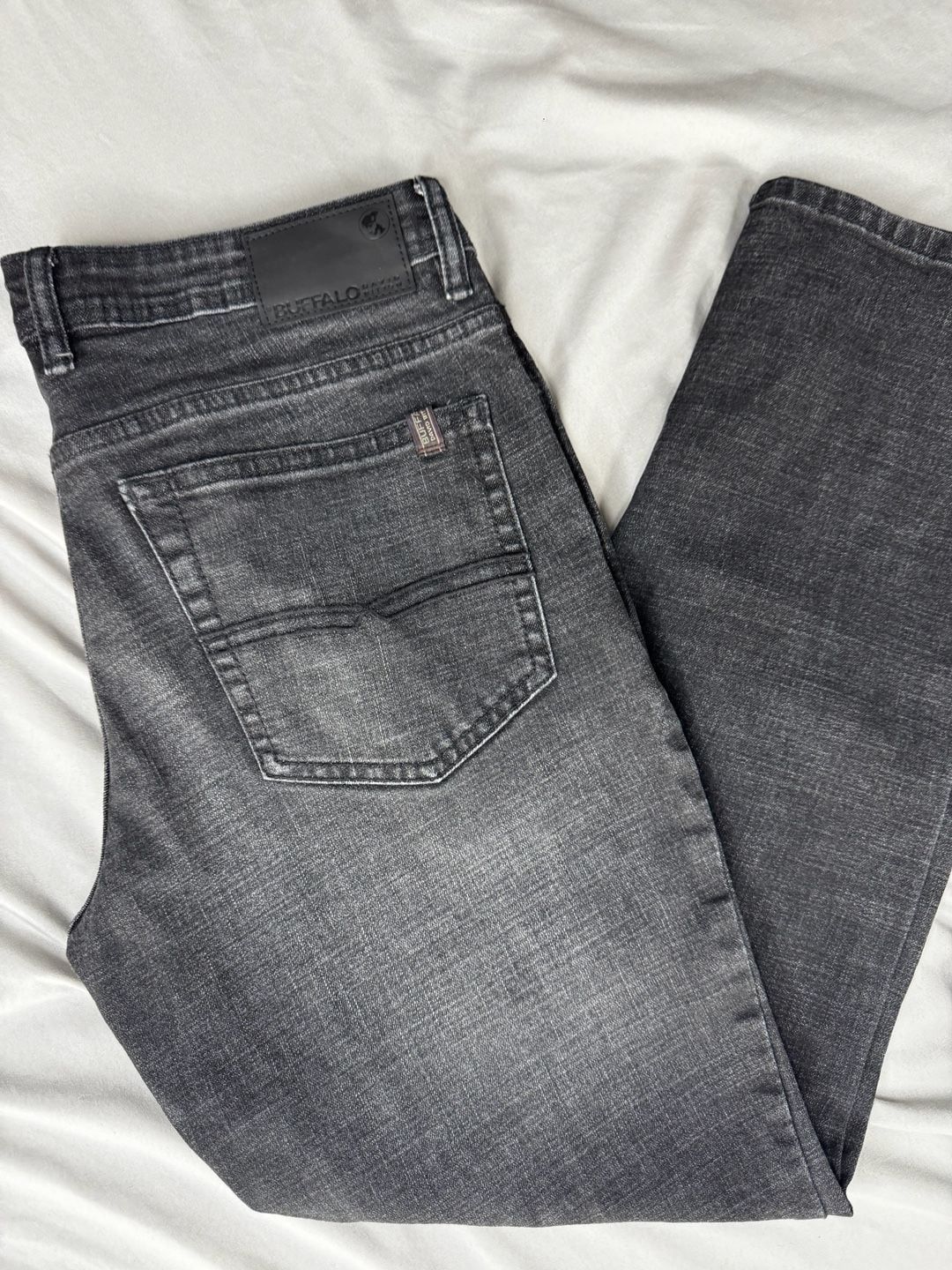 Buffalo David Bitton Jackson Straight Stretch Jeans 32x29 Black 2