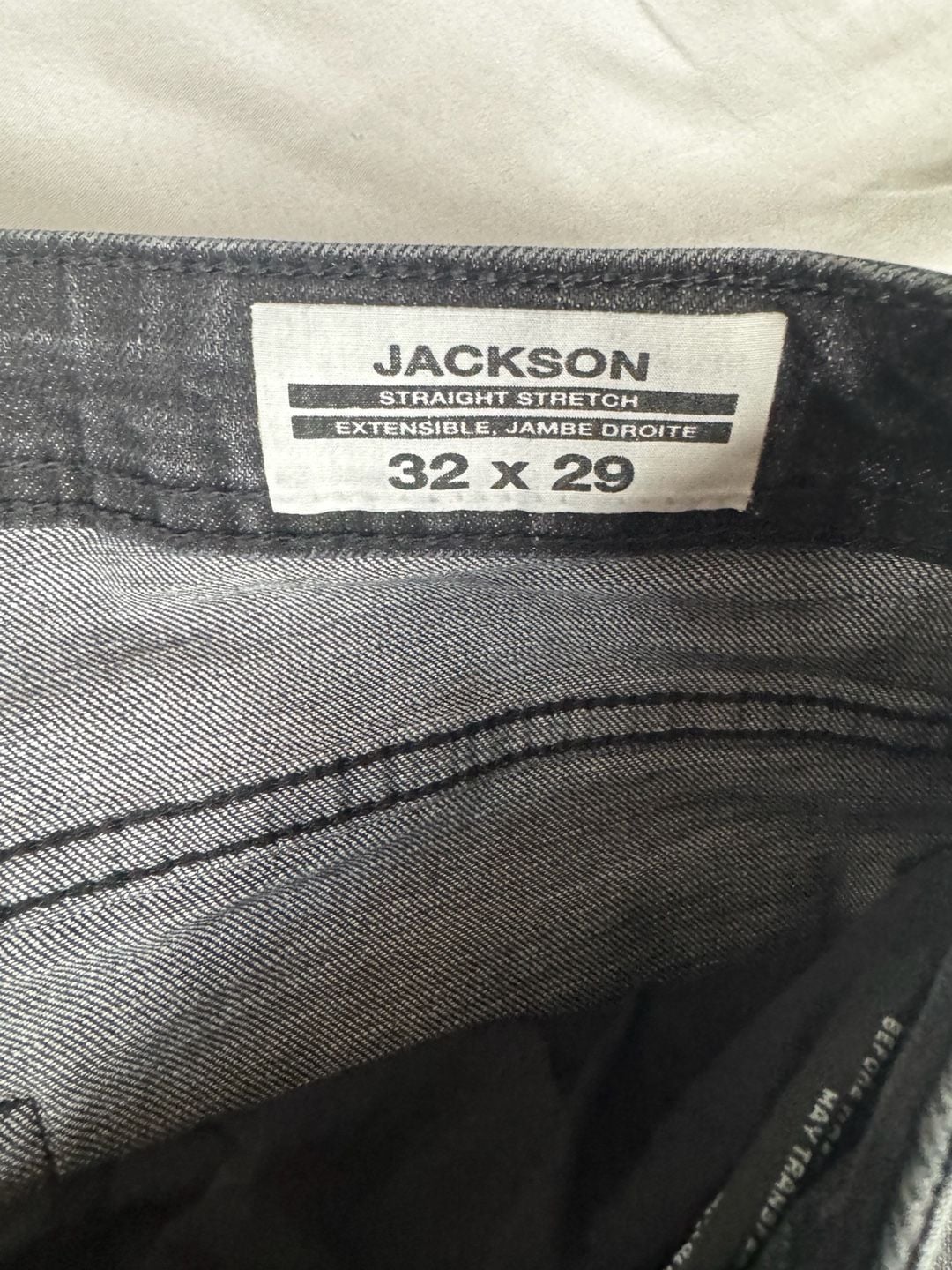 Buffalo David Bitton Jackson Straight Stretch Jeans 32x29 Black 4