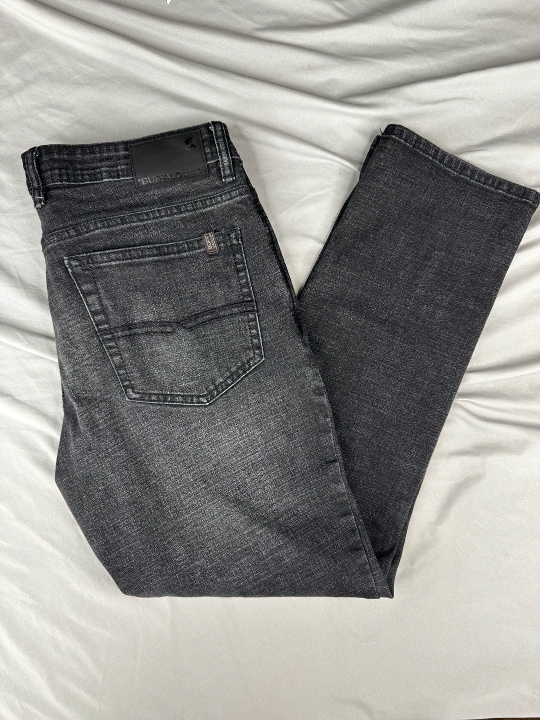 Buffalo David Bitton Jackson Straight Stretch Jeans 32x29 Black 8