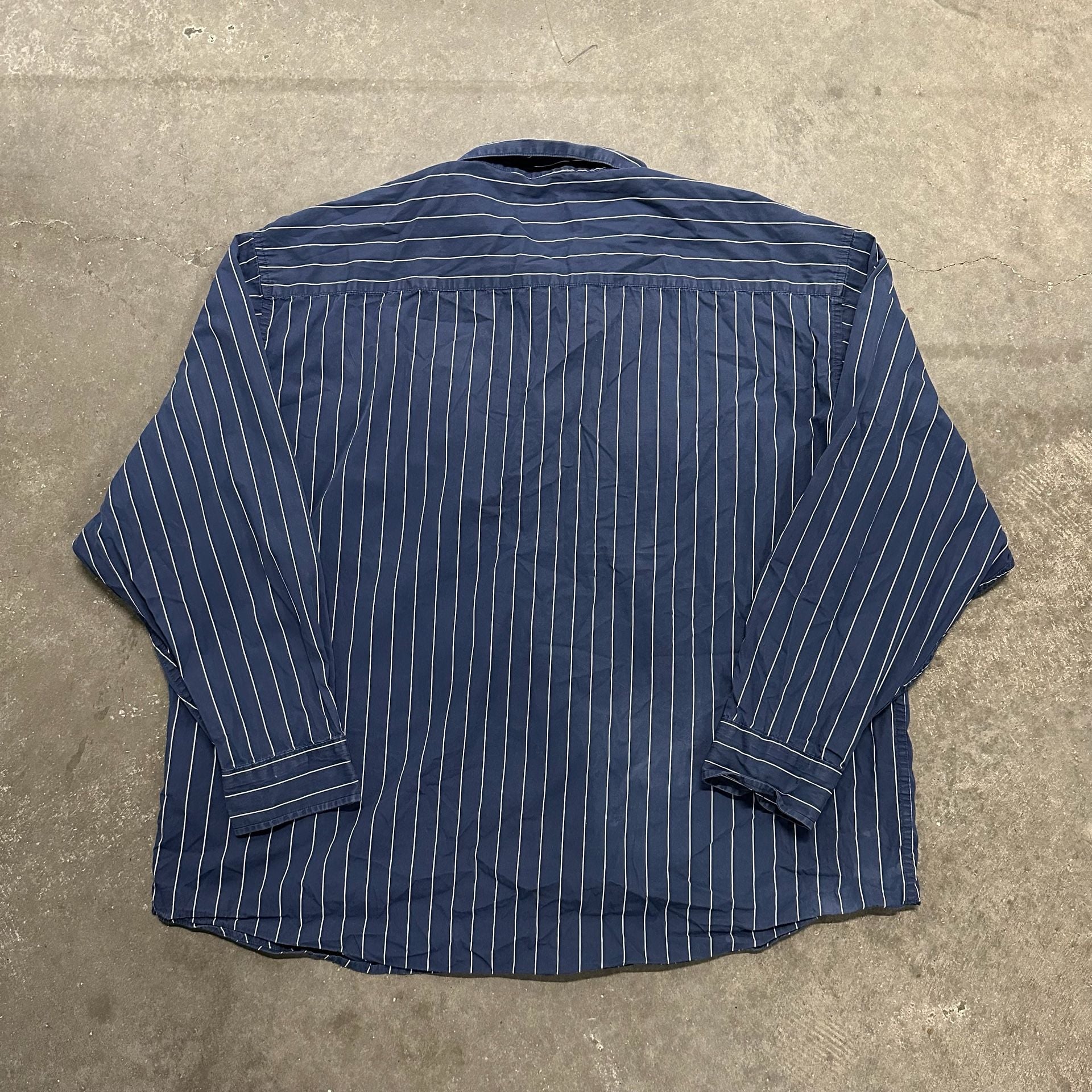 Carhartt WIP Striped Button Up Work Shirt XL Double Pocket Oversized 4