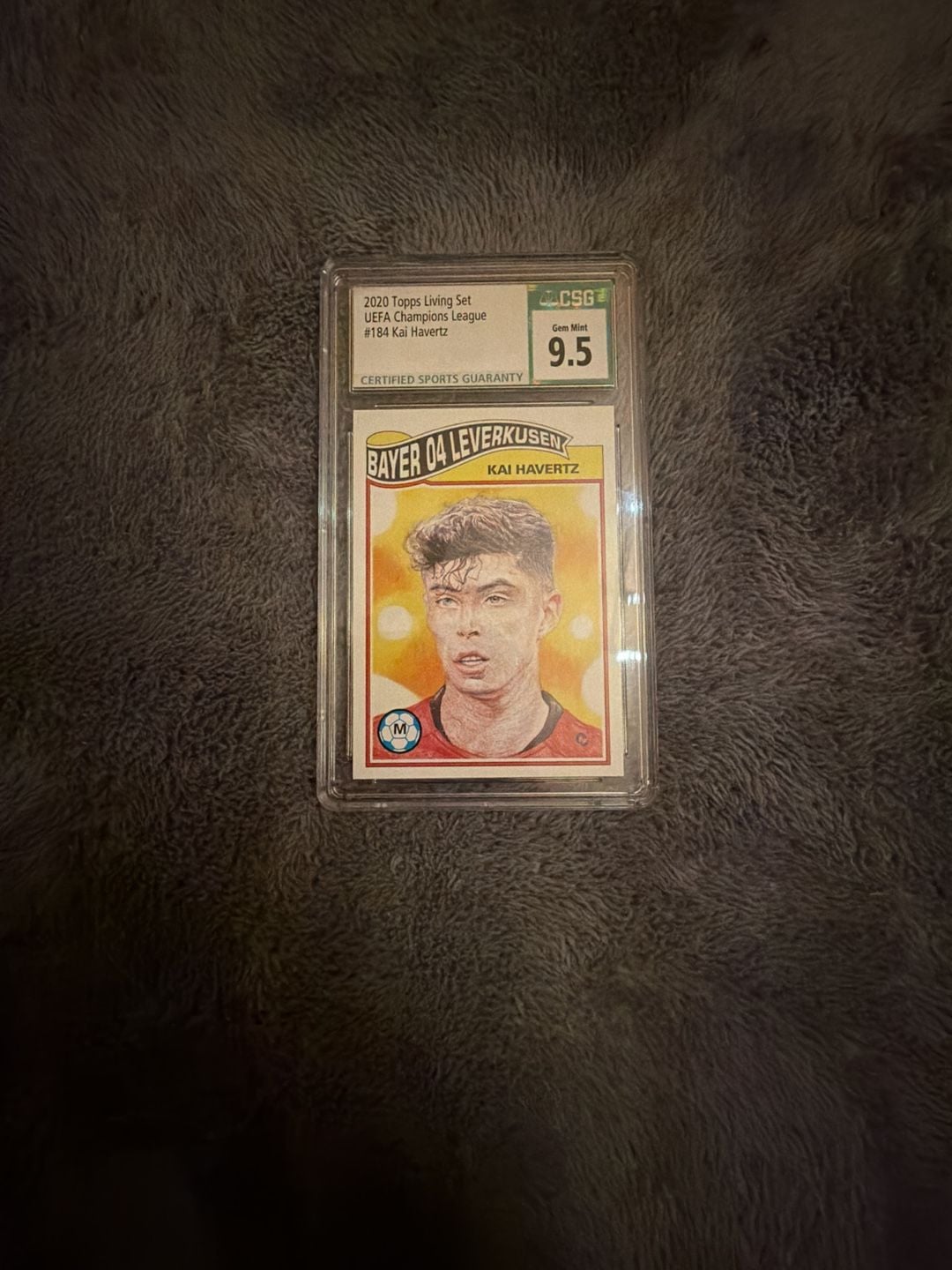 Topps 2020 Topps Living Set UEFA Champions League #184 Kai Havertz CSG 9.5 1
