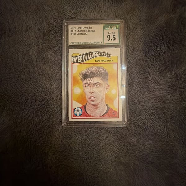 Topps 2020 Topps Living Set UEFA Champions League #184 Kai Havertz CSG 9.5