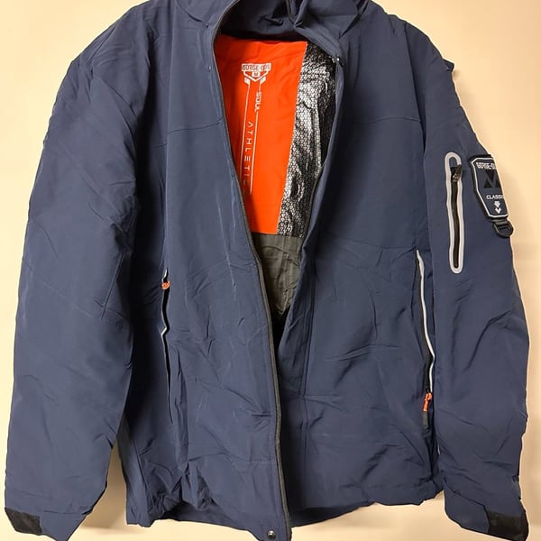 Gorge-ous Heated Jacket Size M Navy Blue USB Powered