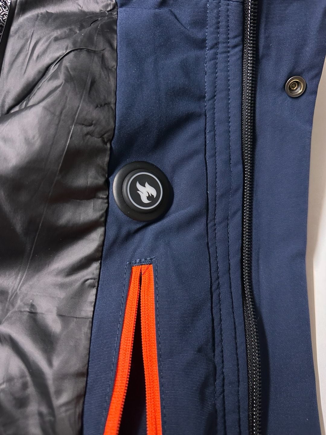 Gorge-ous Heated Jacket Size M Navy Blue USB Powered 7