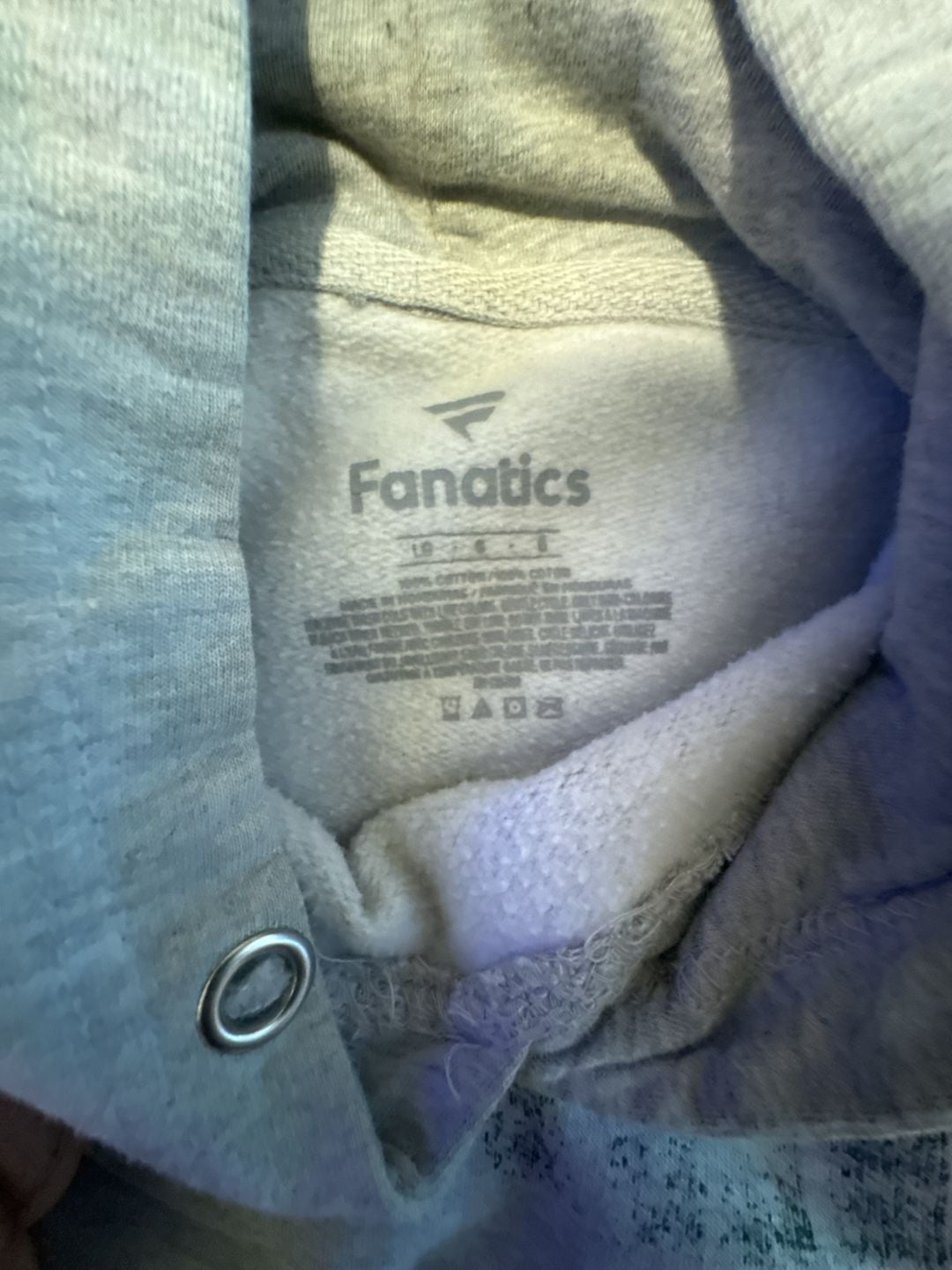 Fanatics Green Bay Packers Hoodie Size L Gray Distressed NFL 3