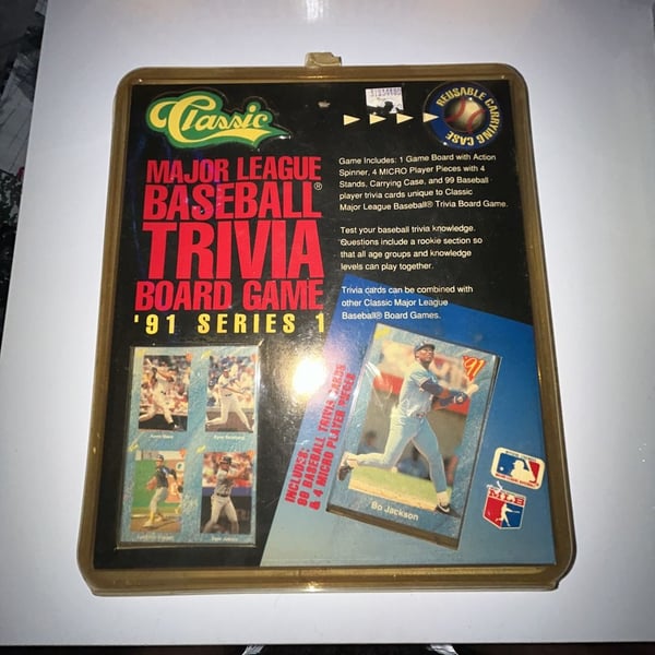 Classic Major League Baseball Trivia Board Game 91 Series 1