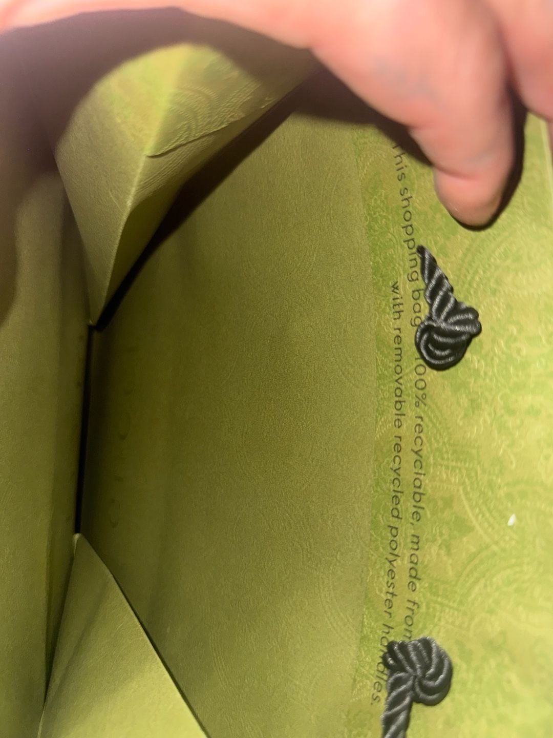 Gucci Green Damier Print Gift Shopping Bag 2
