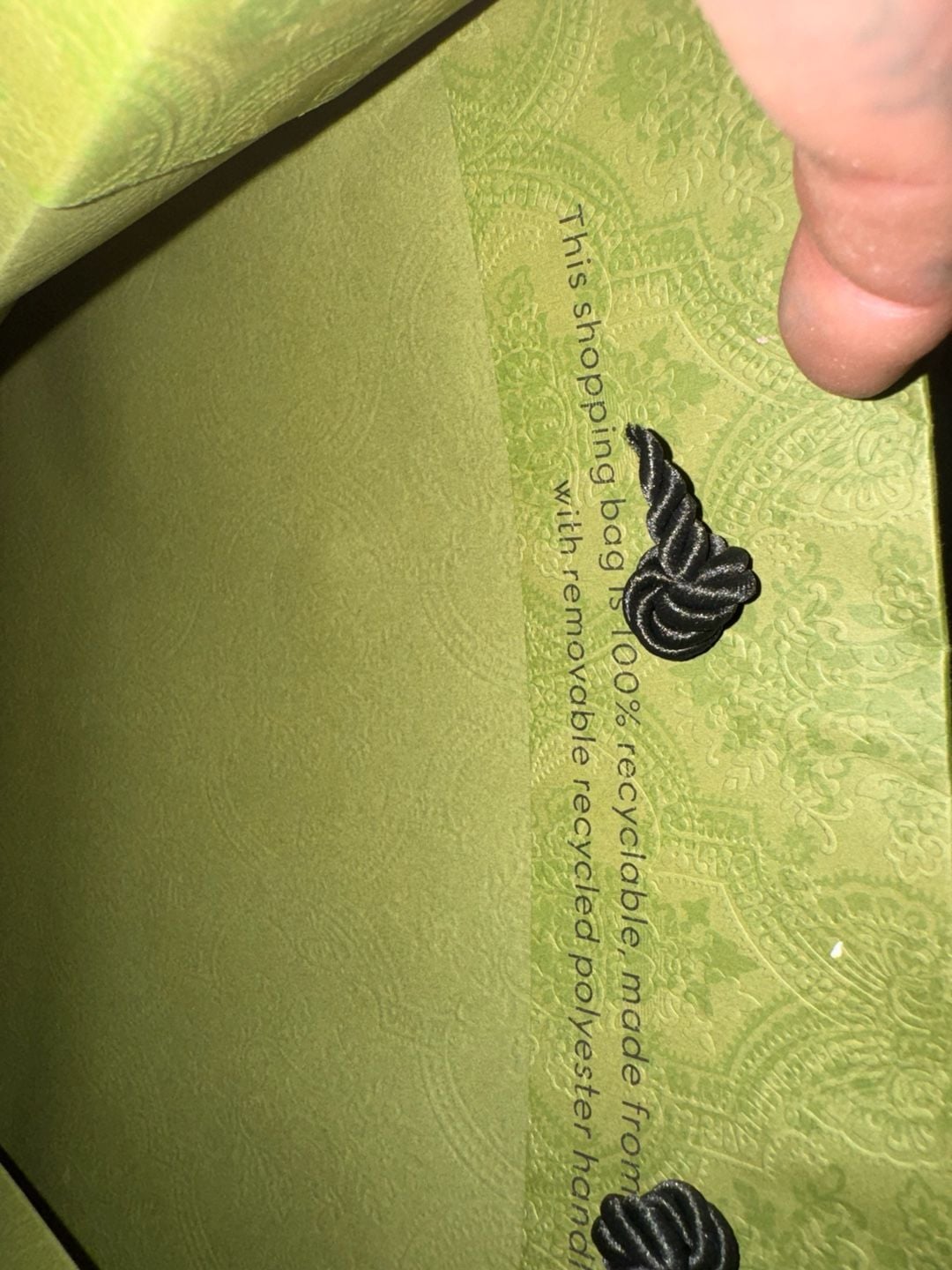 Gucci Green Damier Print Gift Shopping Bag 3