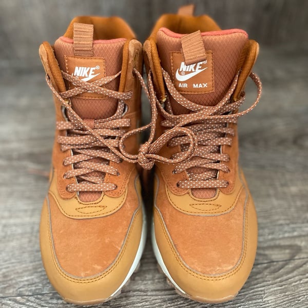 Nike Air Max 1 Mid Sneakerboot Size 8 Tawny H2O Repel