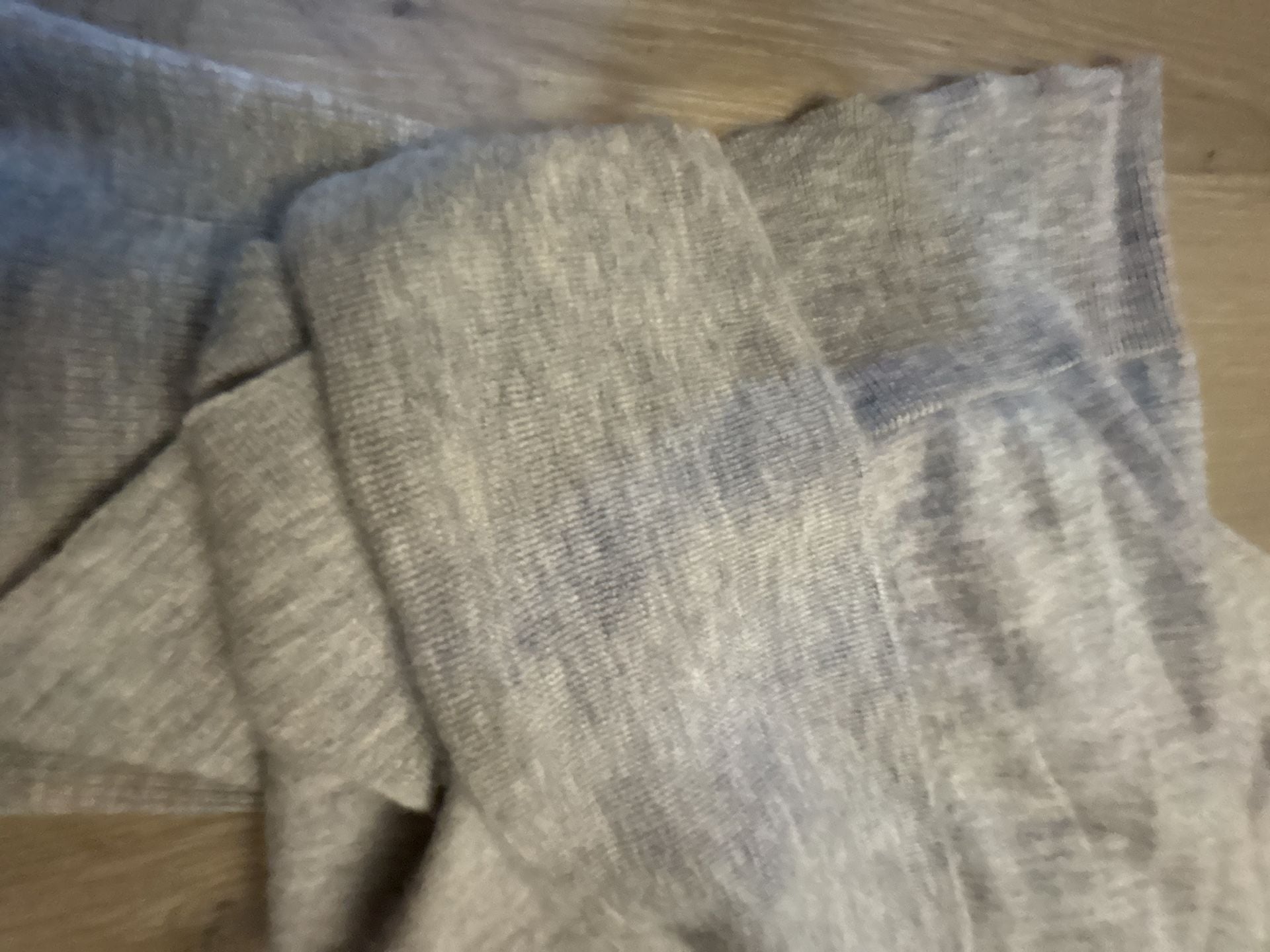Eileen Fisher 100% Cashmere Open Front Draped Cardigan Size L Heather Gray 6