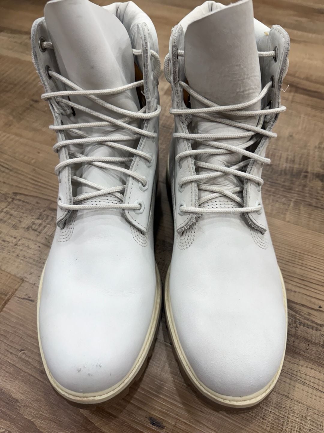 Timberland 6-Inch Premium Waterproof Boots Light Grey Womens 9.5 3