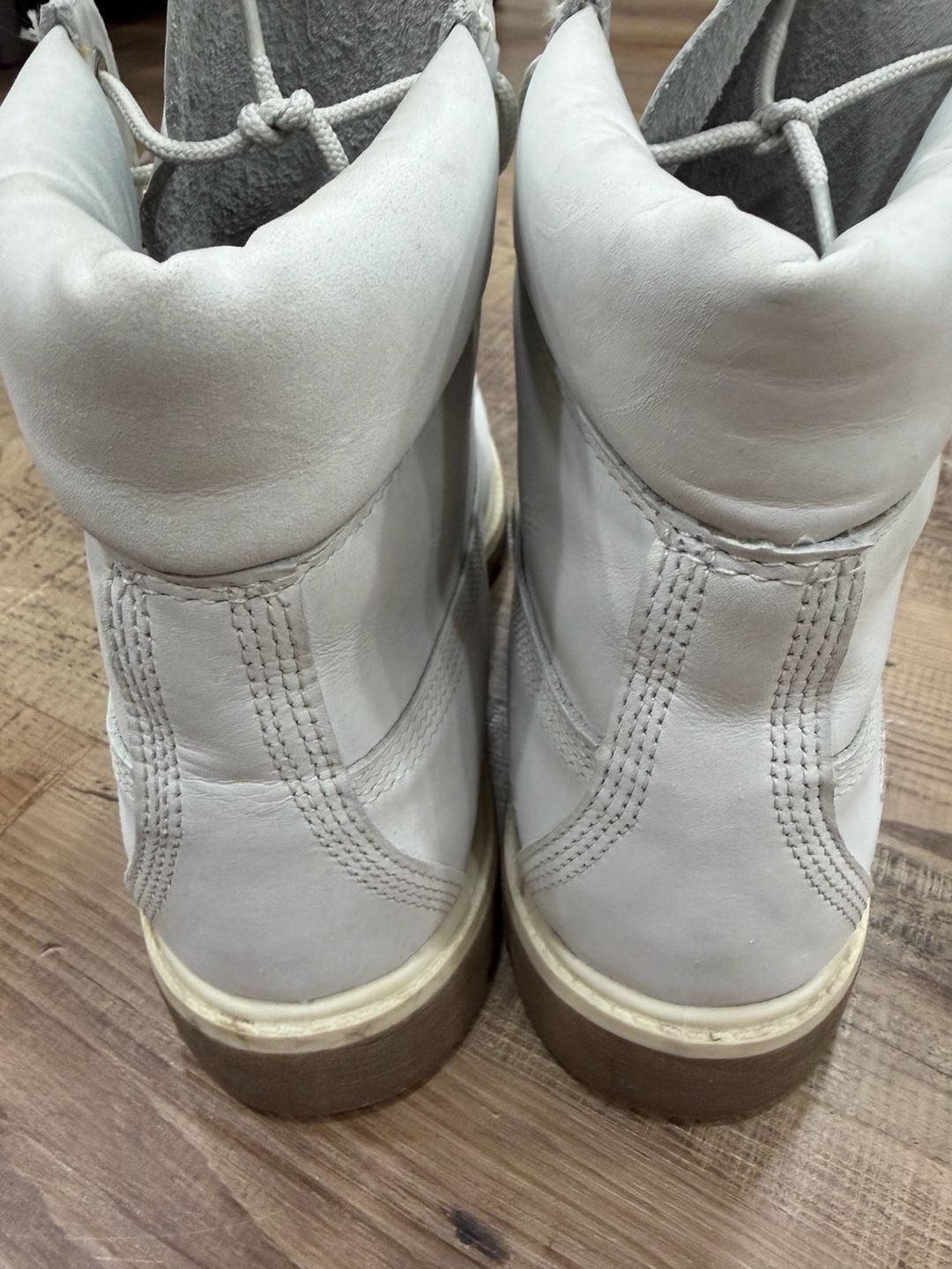 Timberland 6-Inch Premium Waterproof Boots Light Grey Womens 9.5 6