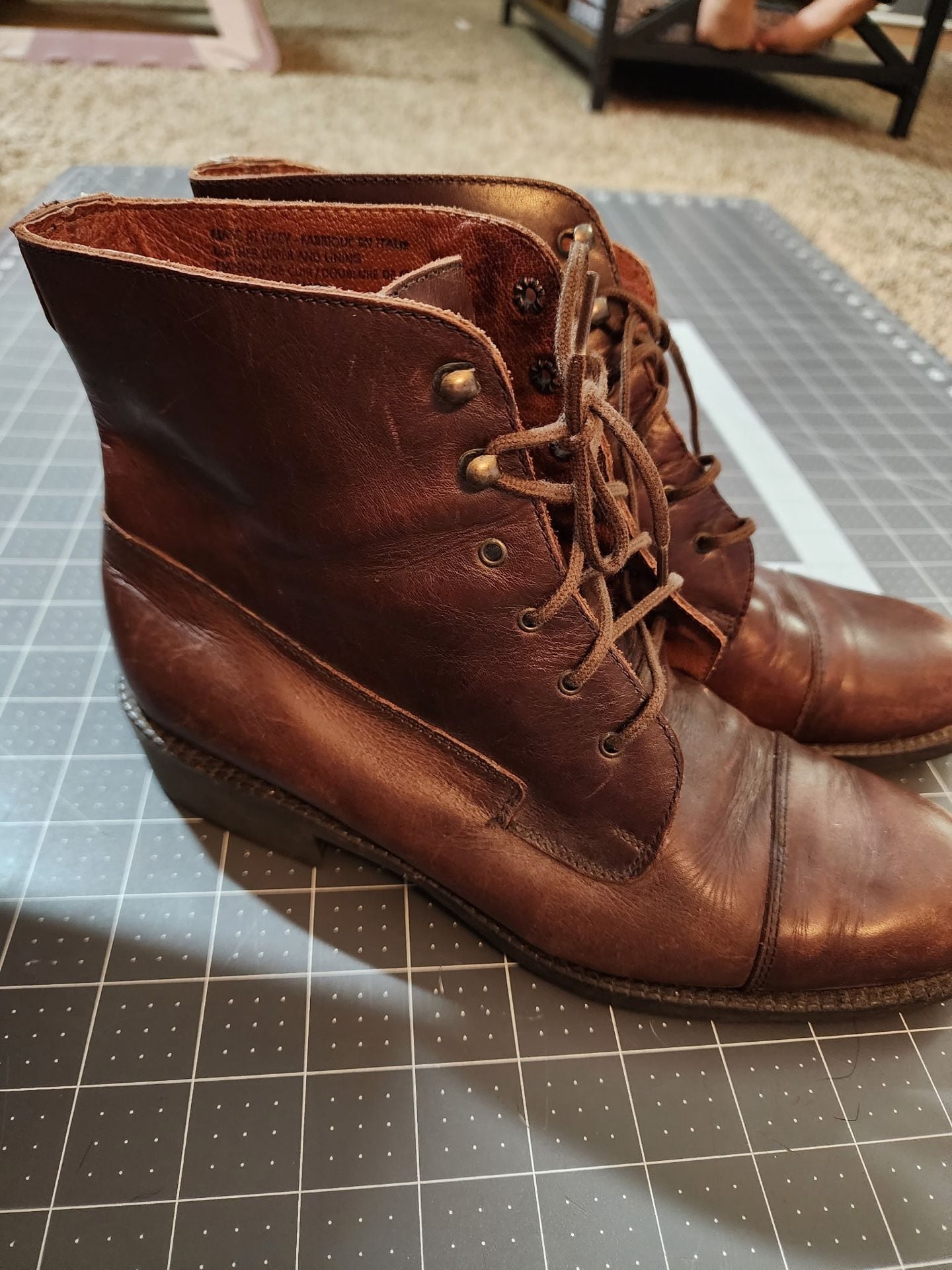 Vintage Eddie Bauer Size 6.5M Cognac Brown 5