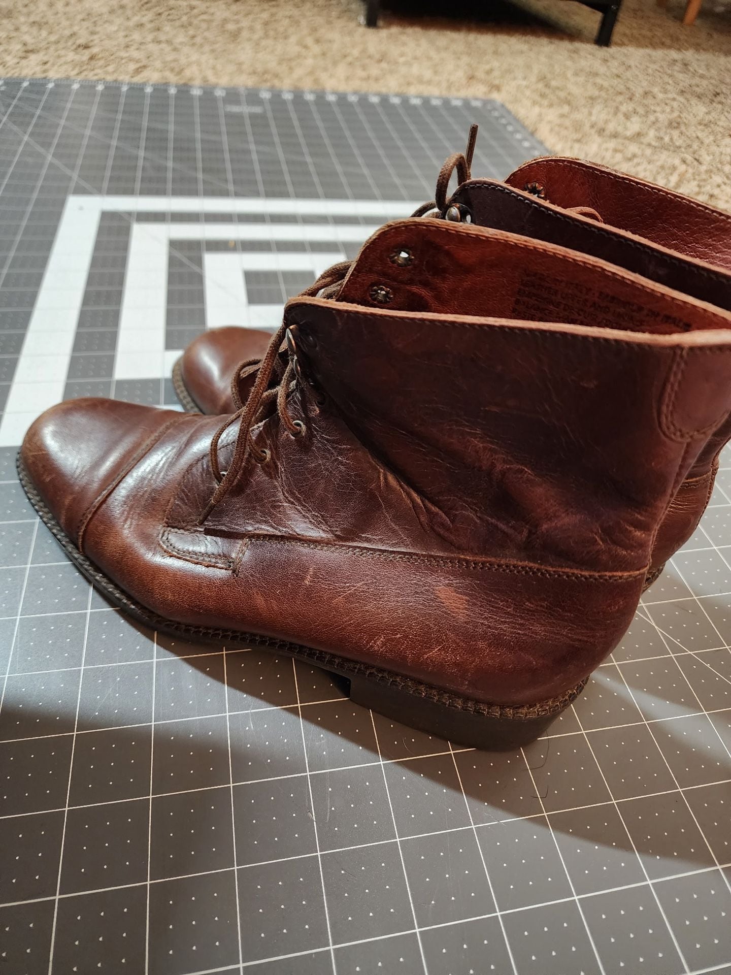 Vintage Eddie Bauer Size 6.5M Cognac Brown 6