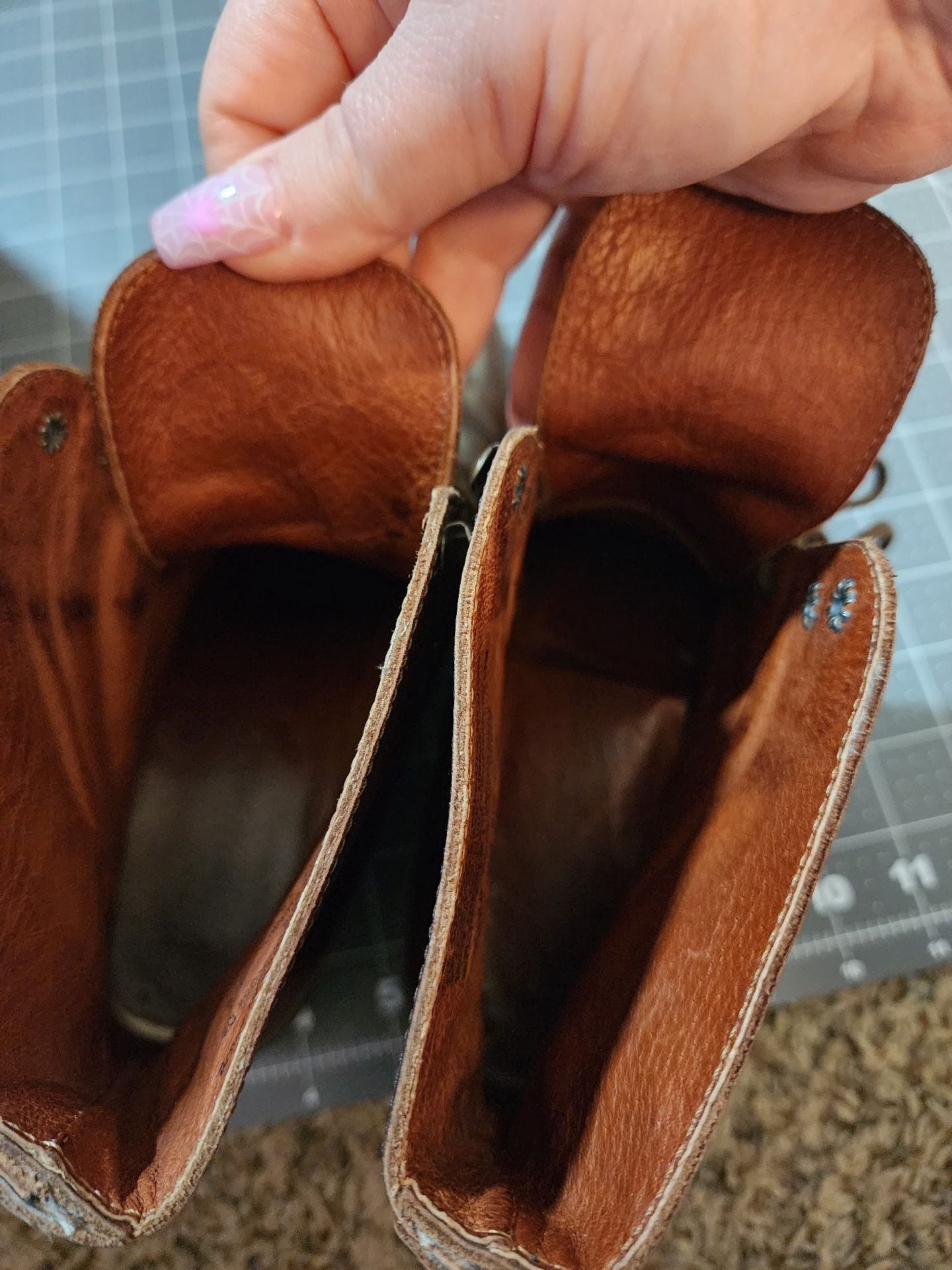 Vintage Eddie Bauer Size 6.5M Cognac Brown 7