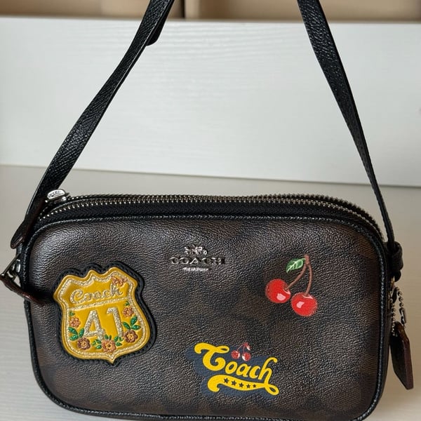 Coach Mini Jamie Camera Bag Signature Canvas Patches