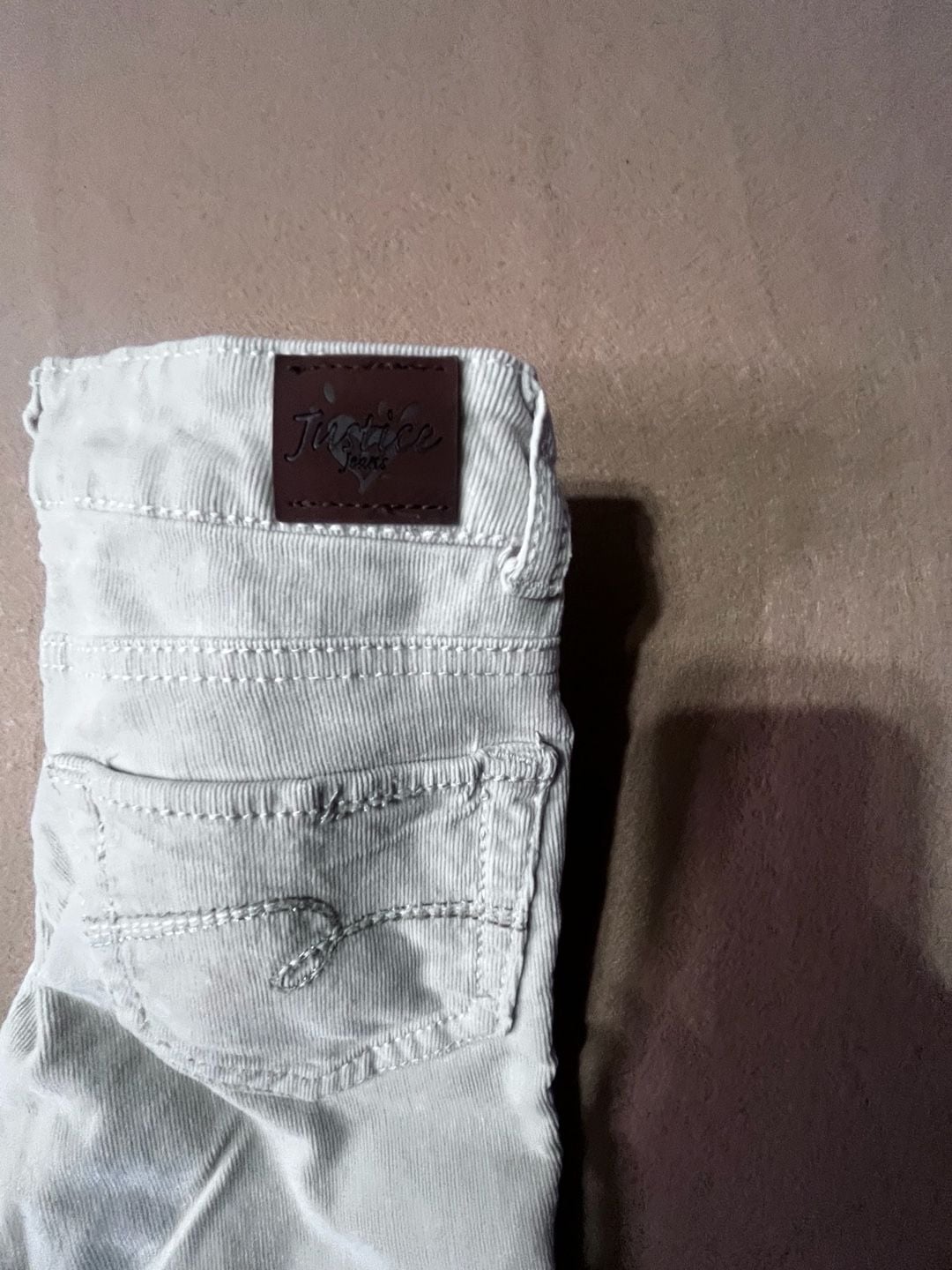 Justice Skinny Corduroy Pants Size 10S 4
