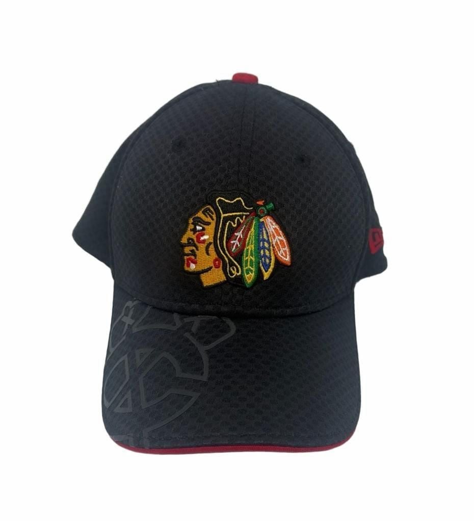 New Era Chicago Blackhawks 39Thirty Toddler-Child Hat Black Red 2
