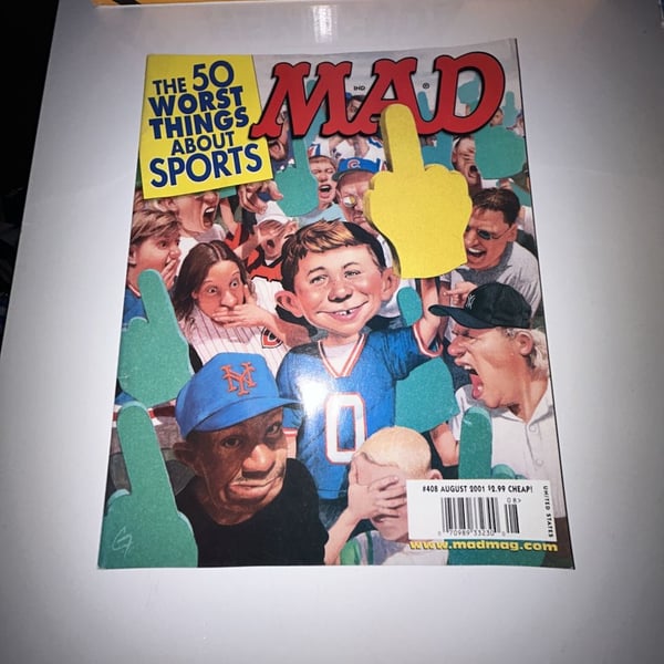 Mad Magazine Number 408 August 2001 The 50 Worst Things About Sports