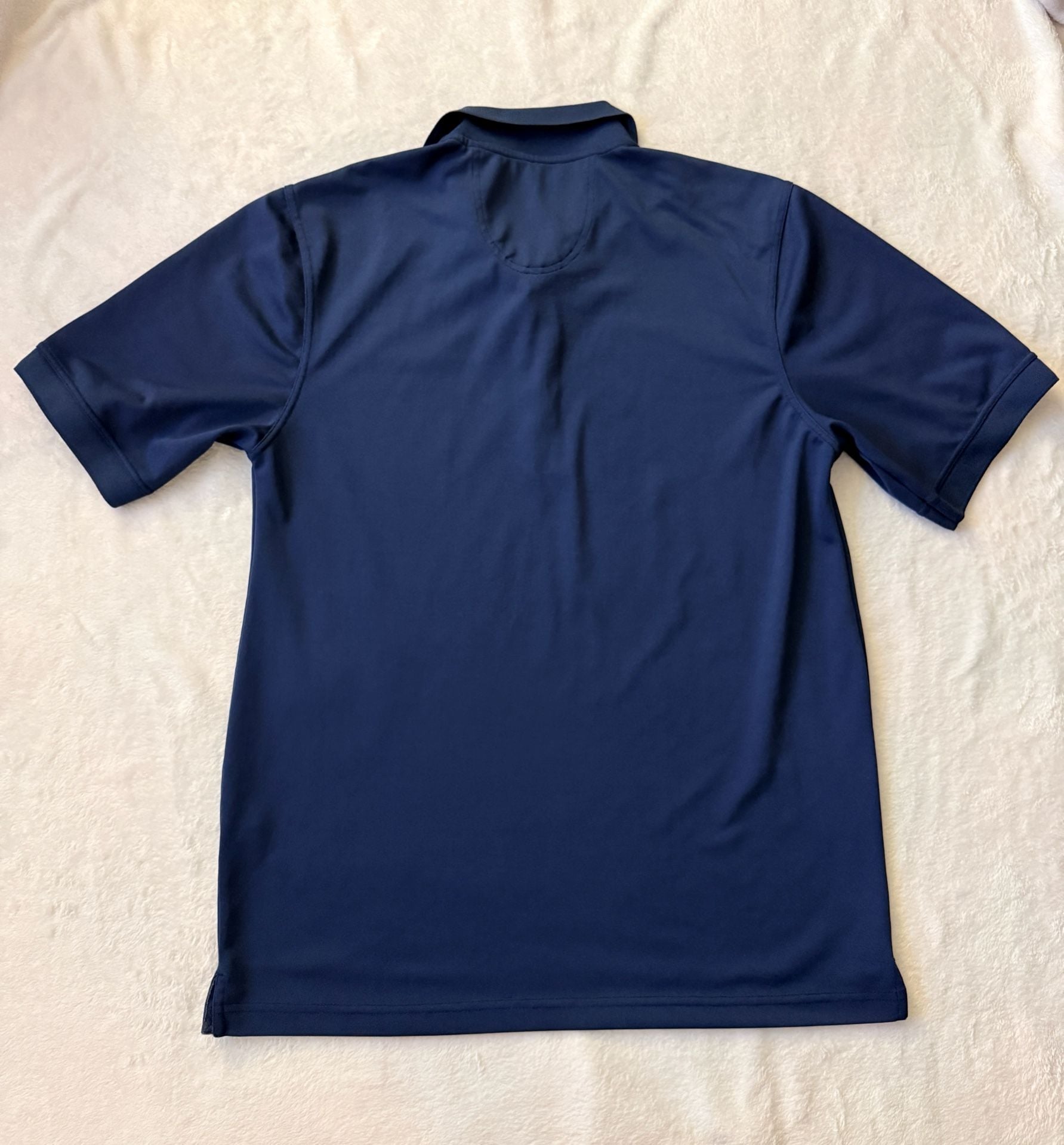 Converse Polo Shirt Size L Navy Blue Performance Short Sleeve 4