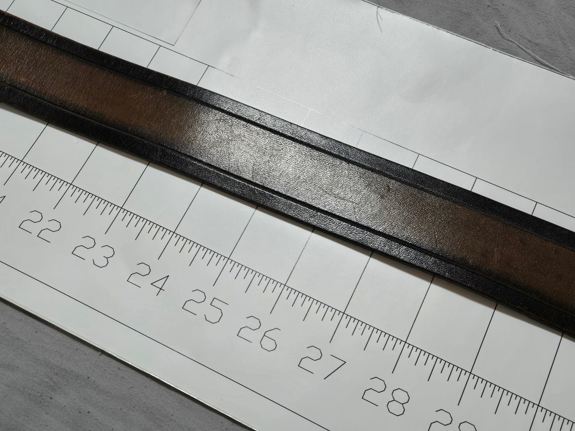 Genuine Leather Tiger Eye Stone Buckle Belt Size 36 Brown Made In USA 7