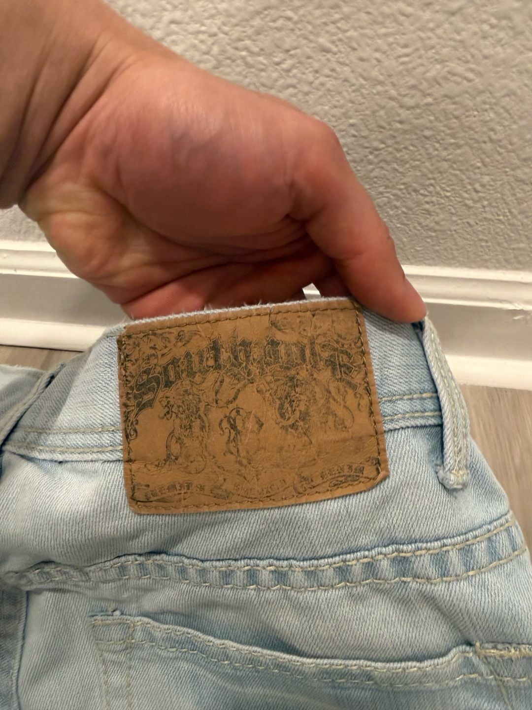 Southpole Jeans Size 34 Light Wash Straight Denim Y2K Baggy 6