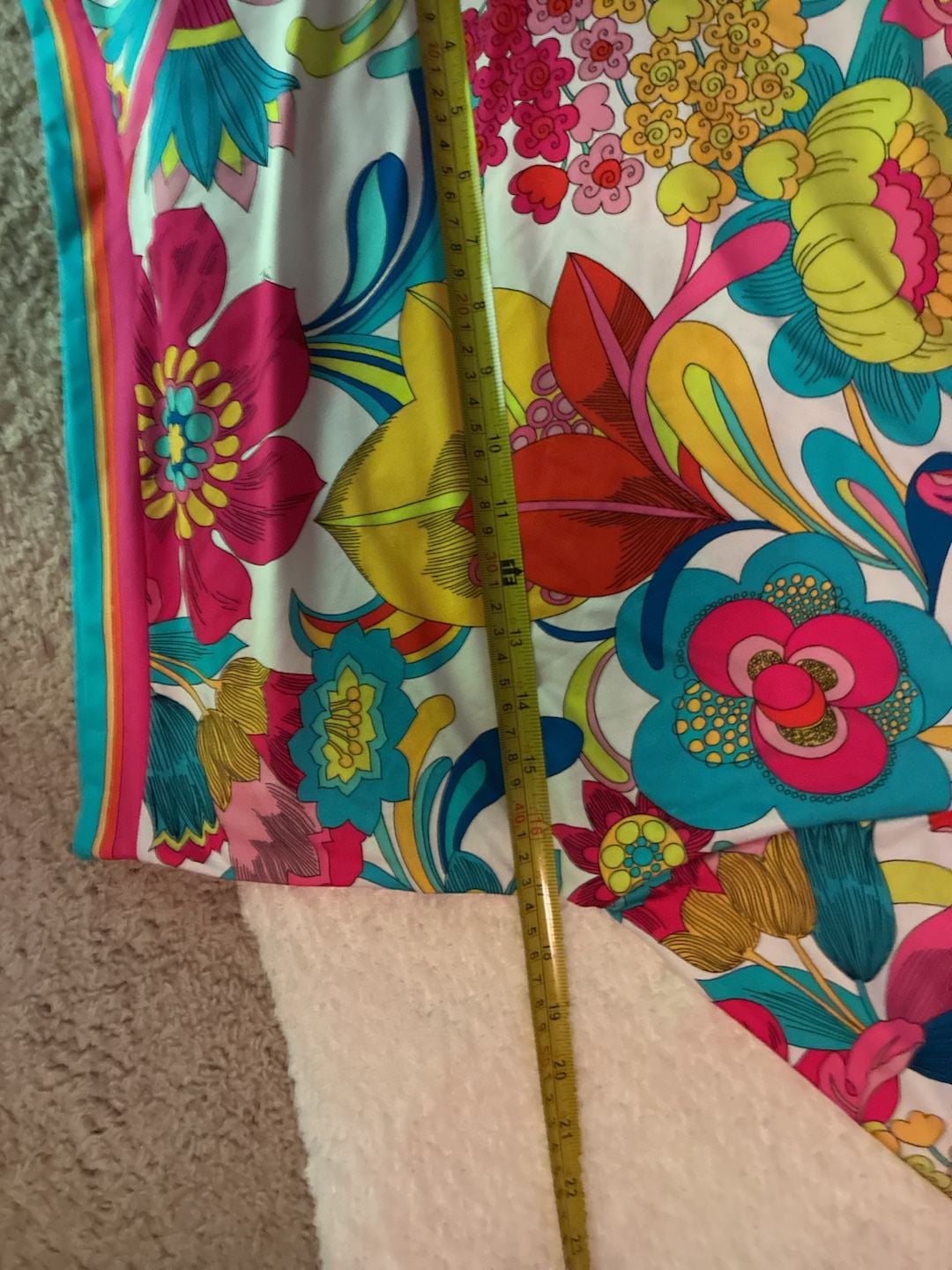 Trina Turk Fontaine Tunic Pant Set Multi Floral Sz L A804 6