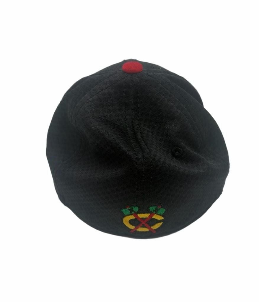 New Era Chicago Blackhawks 39Thirty Toddler-Child Hat Black Red 3