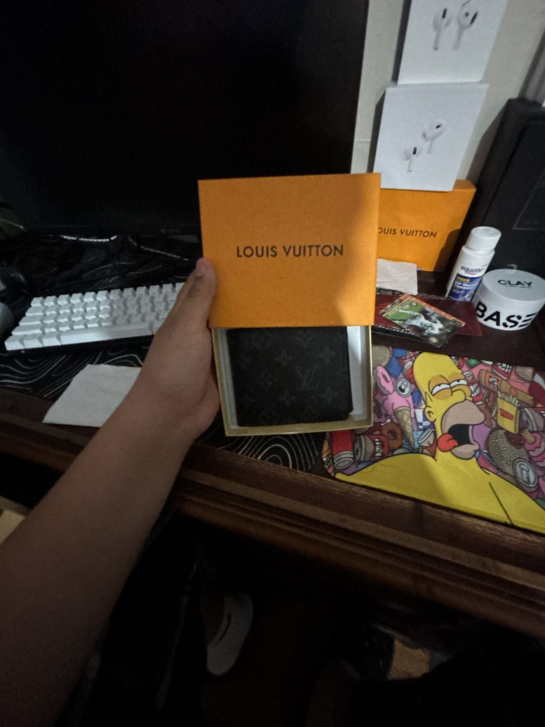 Louis Vuitton Monogram Eclipse Slender Black Wallet 1