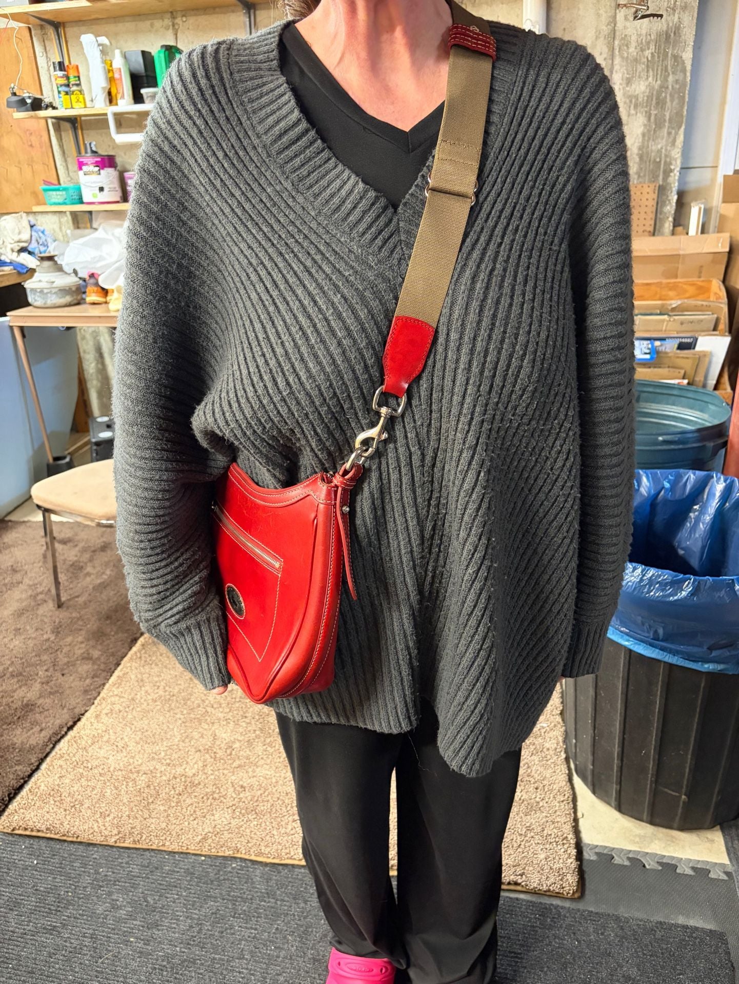 Dooney & Bourke Bordeaux Florentine Toscana Large Crossbody Hobo 17