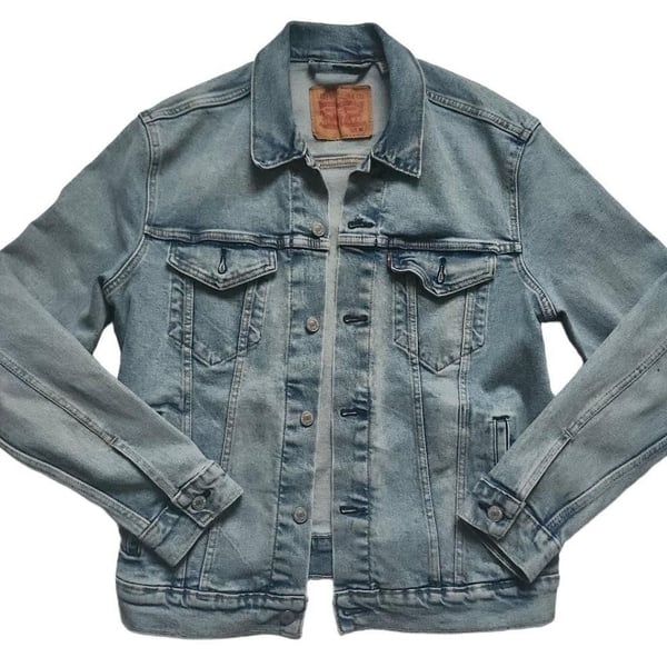 Levi's Trucker Denim Jacket Size M Blue Wash