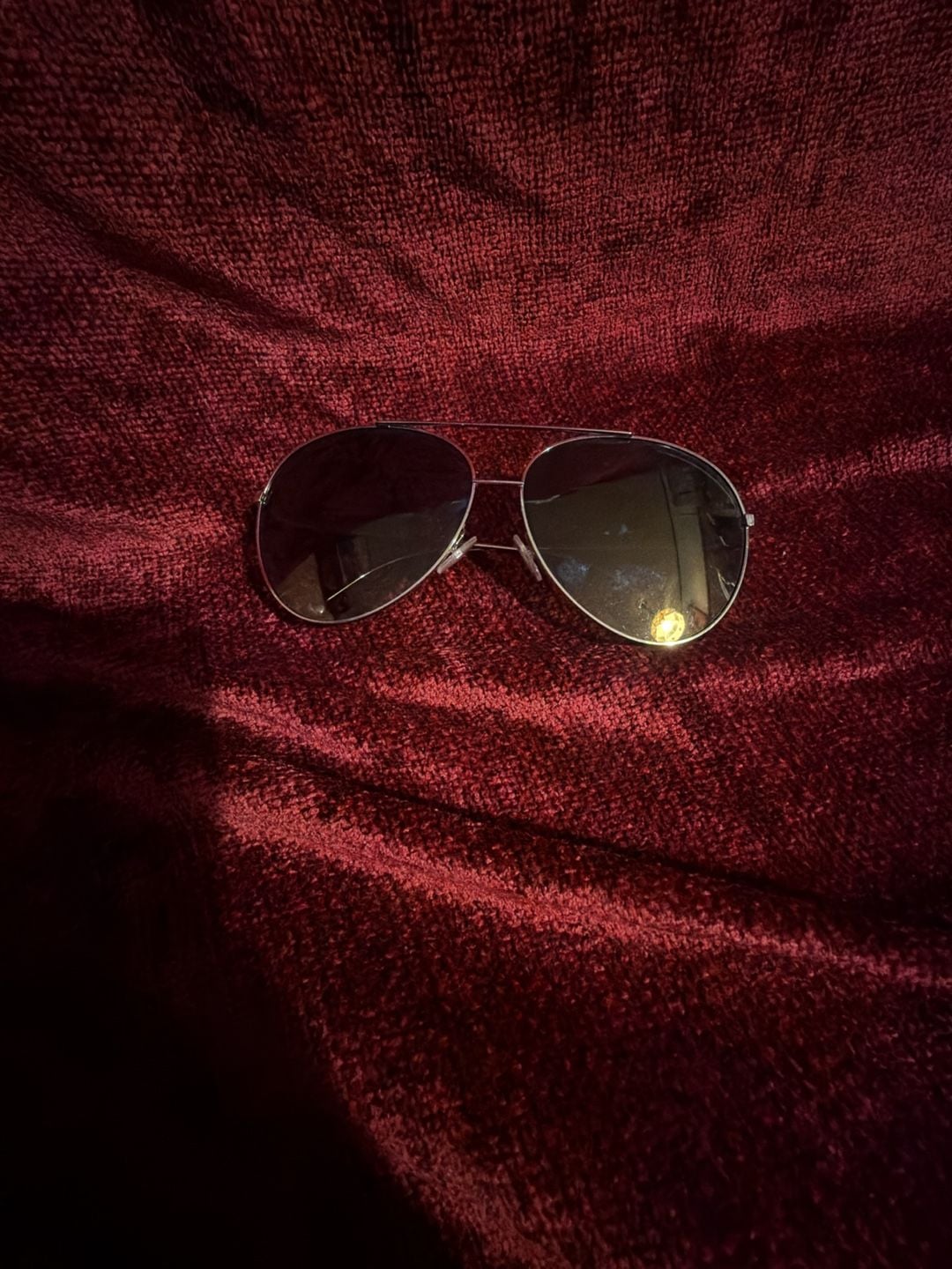 Fendi Run Away Pilot Sunglasses Size 63 Silver Gray Shaded Unisex 2