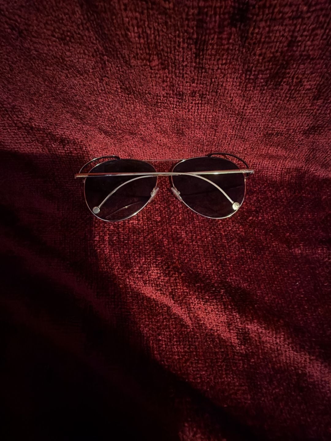 Fendi Run Away Pilot Sunglasses Size 63 Silver Gray Shaded Unisex 3