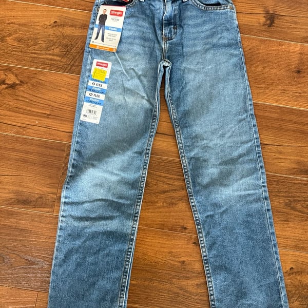 Wrangler Five Star Straight Jeans Size 10 Regular Blue Denim