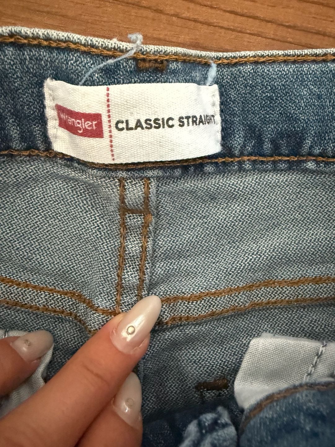 Wrangler Five Star Straight Jeans Size 10 Regular Blue Denim 3